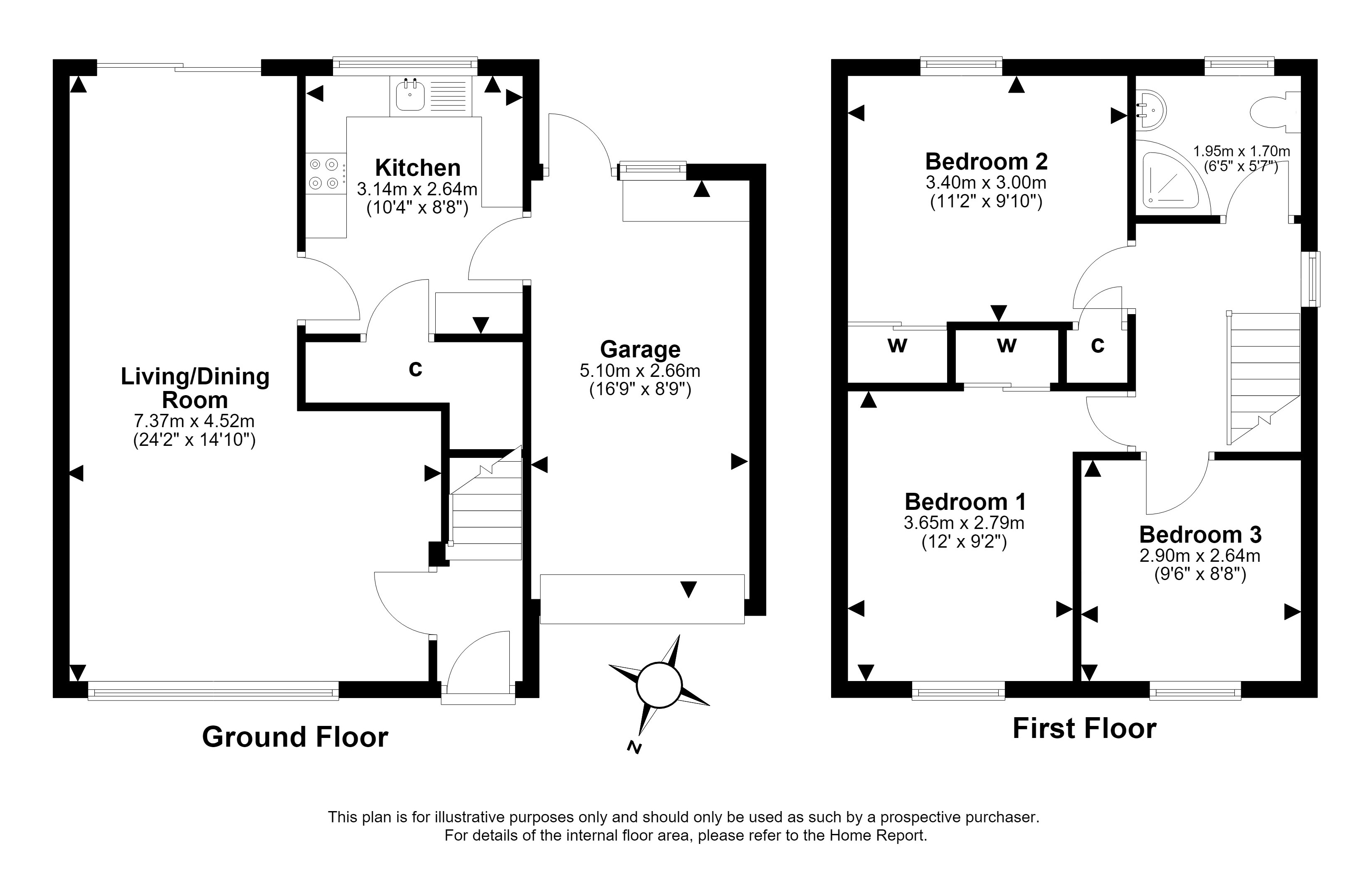 65, Hainburn Park, Edinburgh floorplan