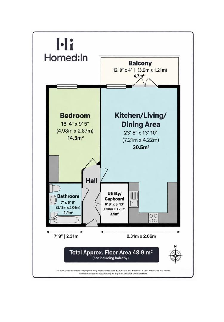 164 Apex Apartments, West Green Drive, Crawley floorplan