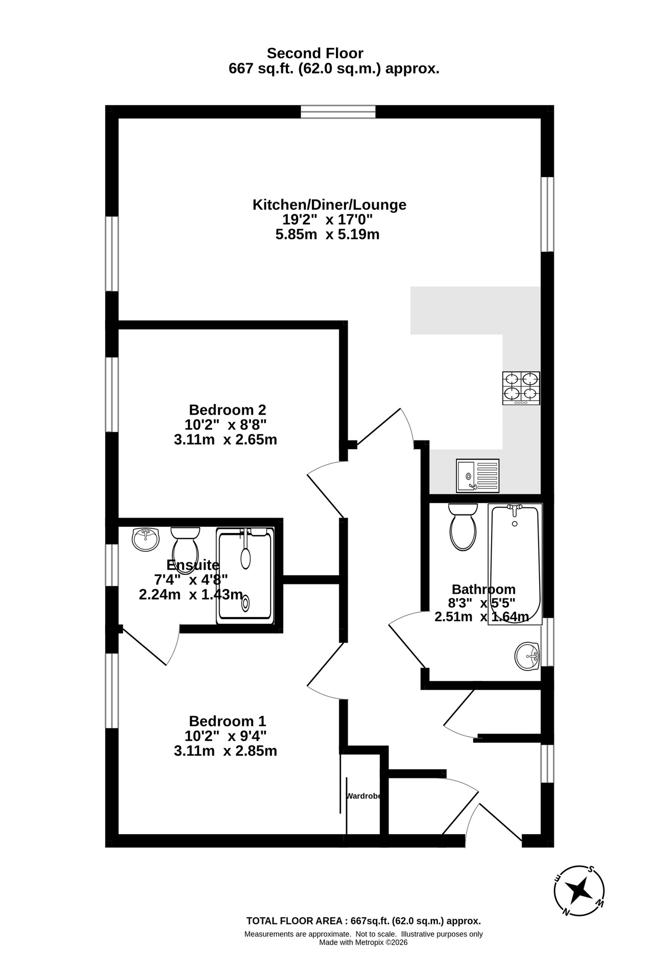 95 Pastures Avenue, Weston-Super-Mare floorplan