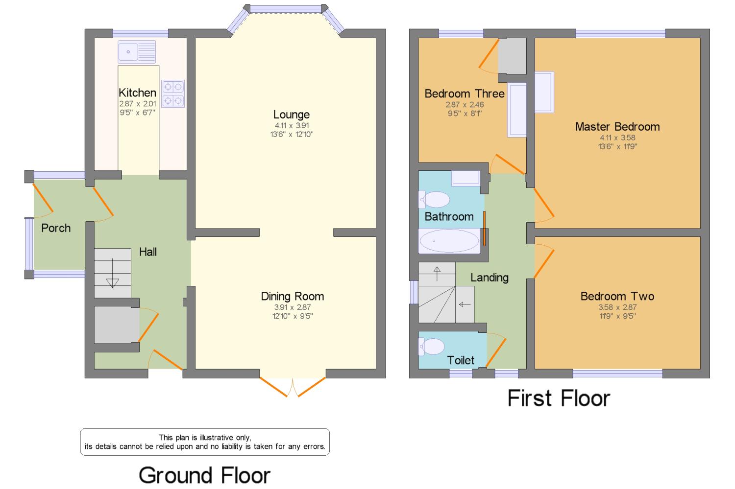 1, Fair Oak Road, Manchester floorplan