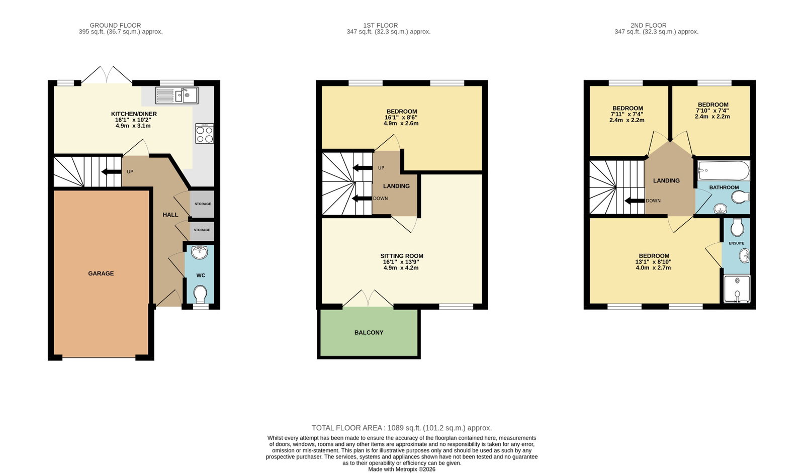 85, Court Road, Malvern floorplan