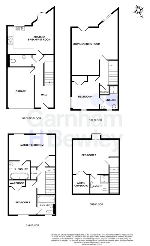 4 Bedrooms Town house for sale in Fairfield Road, East Grinstead, West Sussex RH19