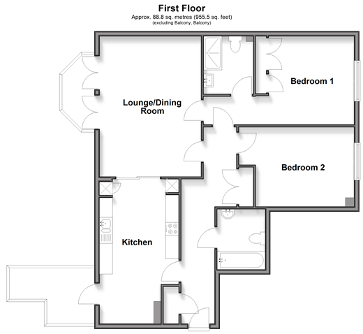 Potters Place, Horsham floorplan