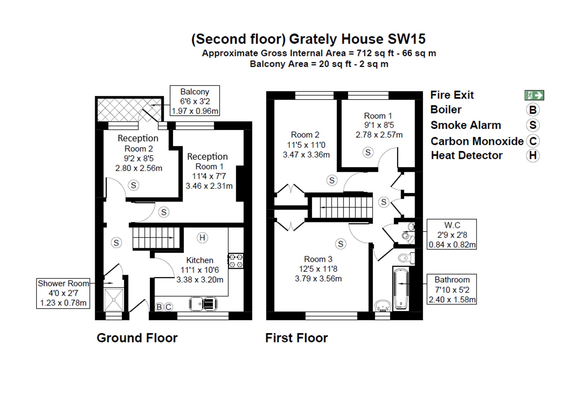 Flat 10, Grateley House Dilton Gardens, London floorplan