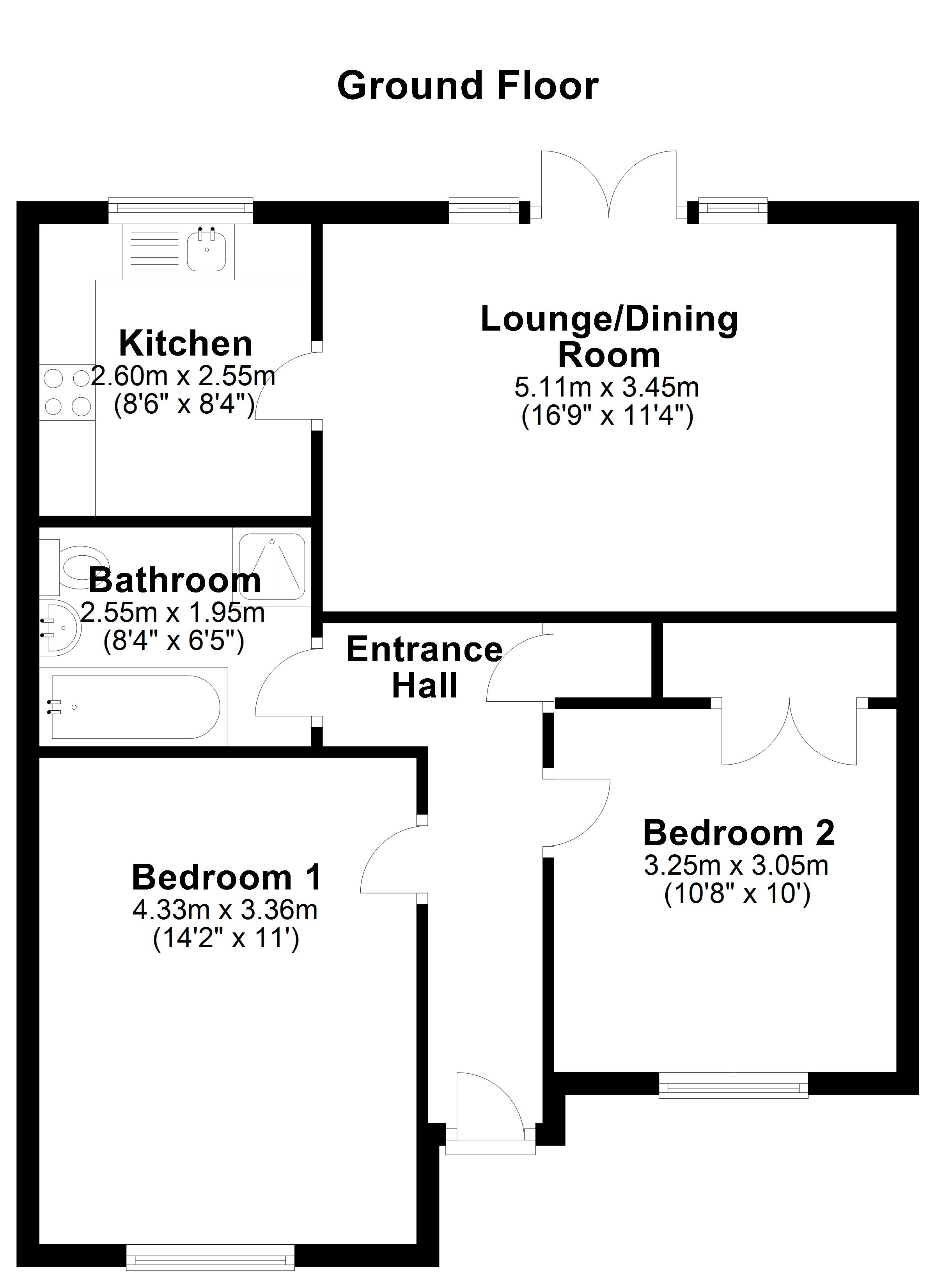 Waveney Road, Ipswich, Suffolk IP1, 2 bedroom bungalow for sale