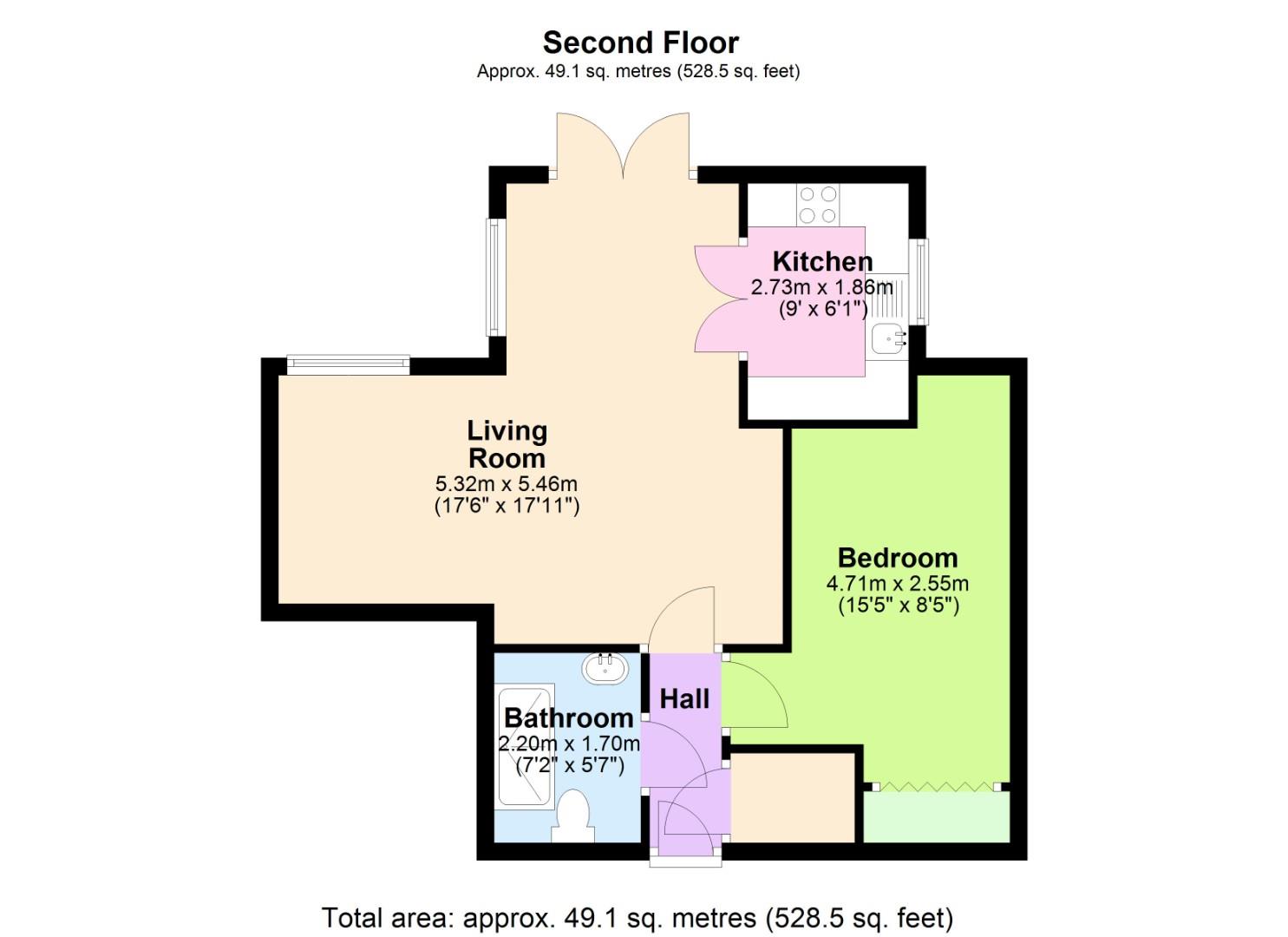 45 Giles Court,, Rectory Road, Nottingham floorplan