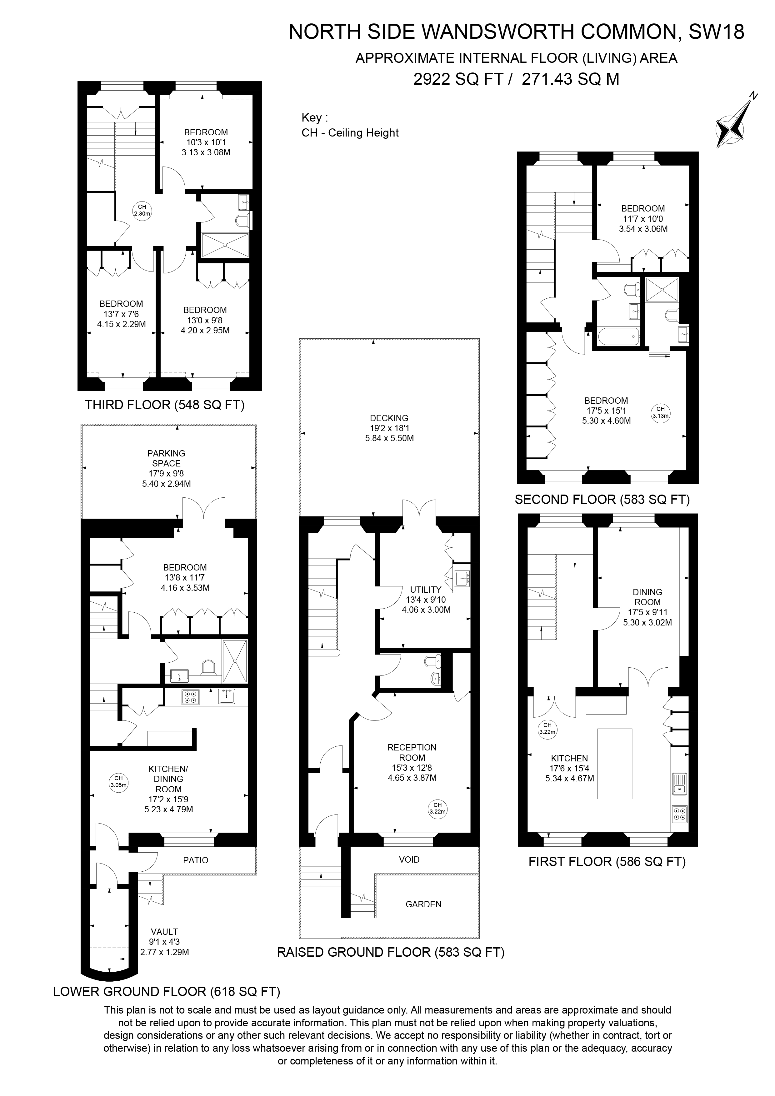 66A, North Side Wandsworth Common, London floorplan