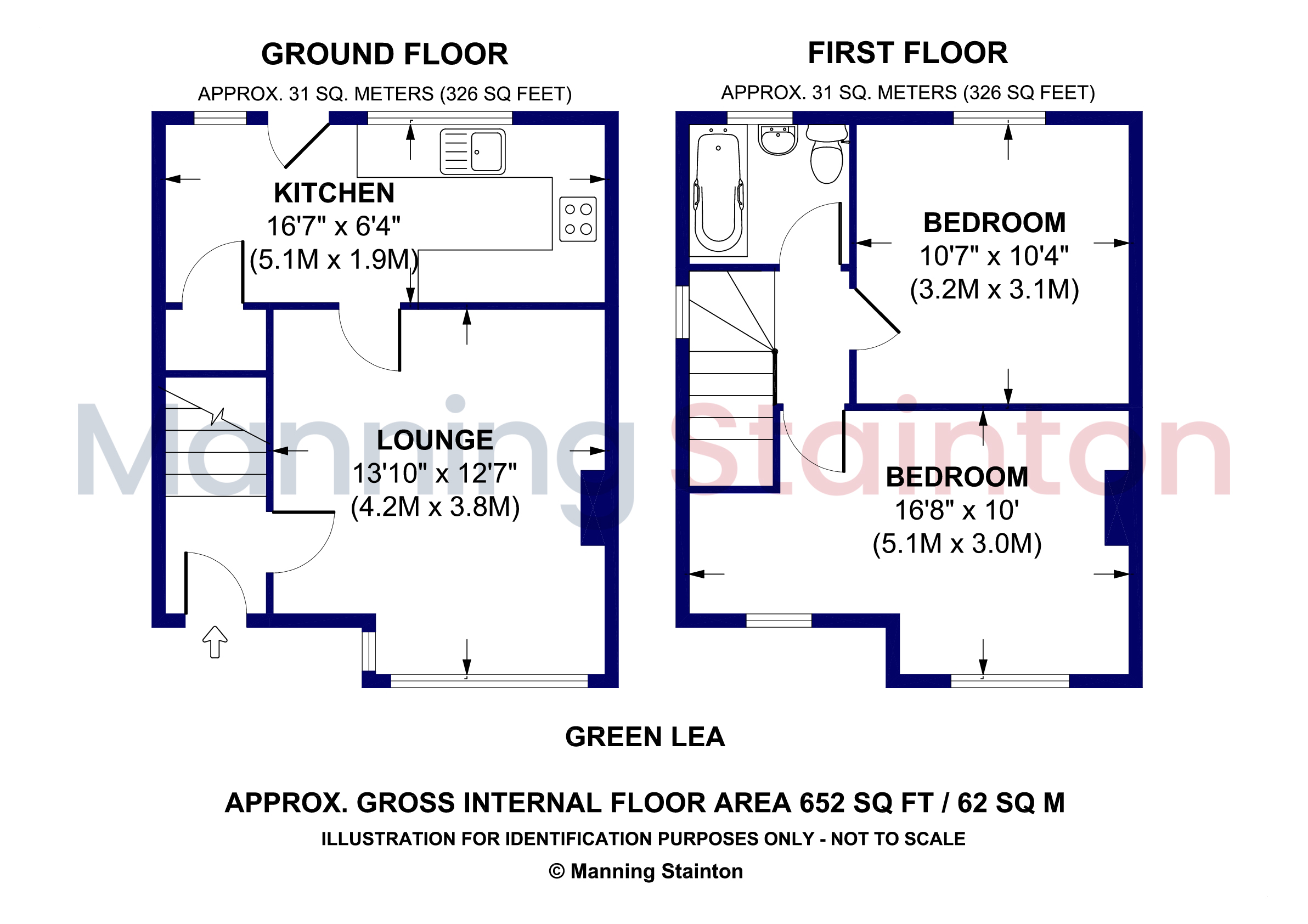 58, Green Lea, Leeds floorplan