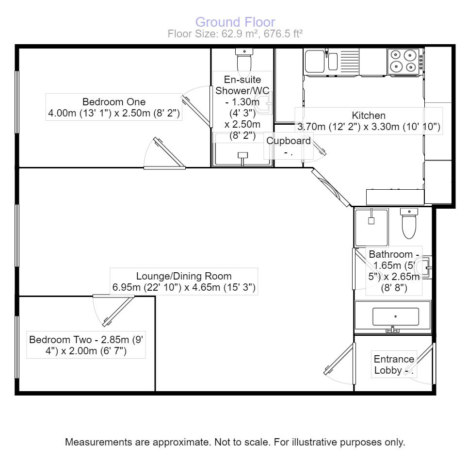 2 Bedrooms Flat for sale in Shilton Road, Barwell, Leicester LE9