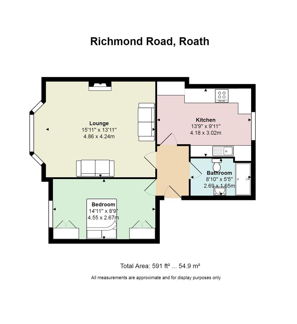 Flat 3, 12, Richmond Road, Cardiff floorplan