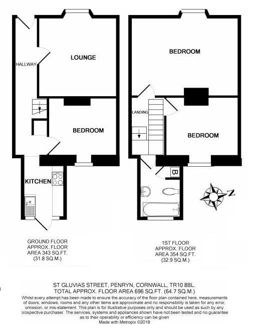 24, St Gluvias Street, Penryn floorplan