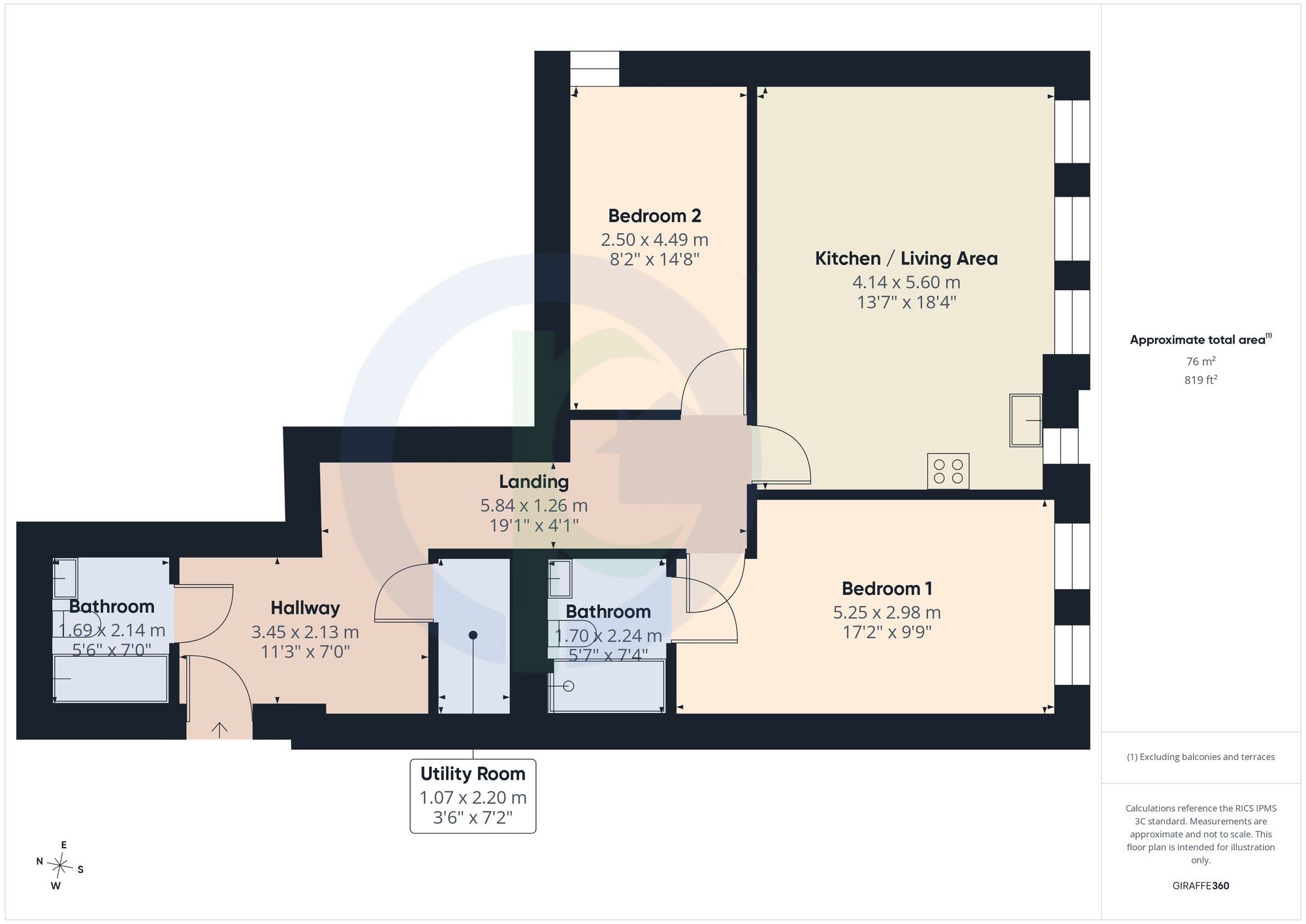 Flat 5, Kingsgate House 29-39 The Broadway, Stanmore floorplan