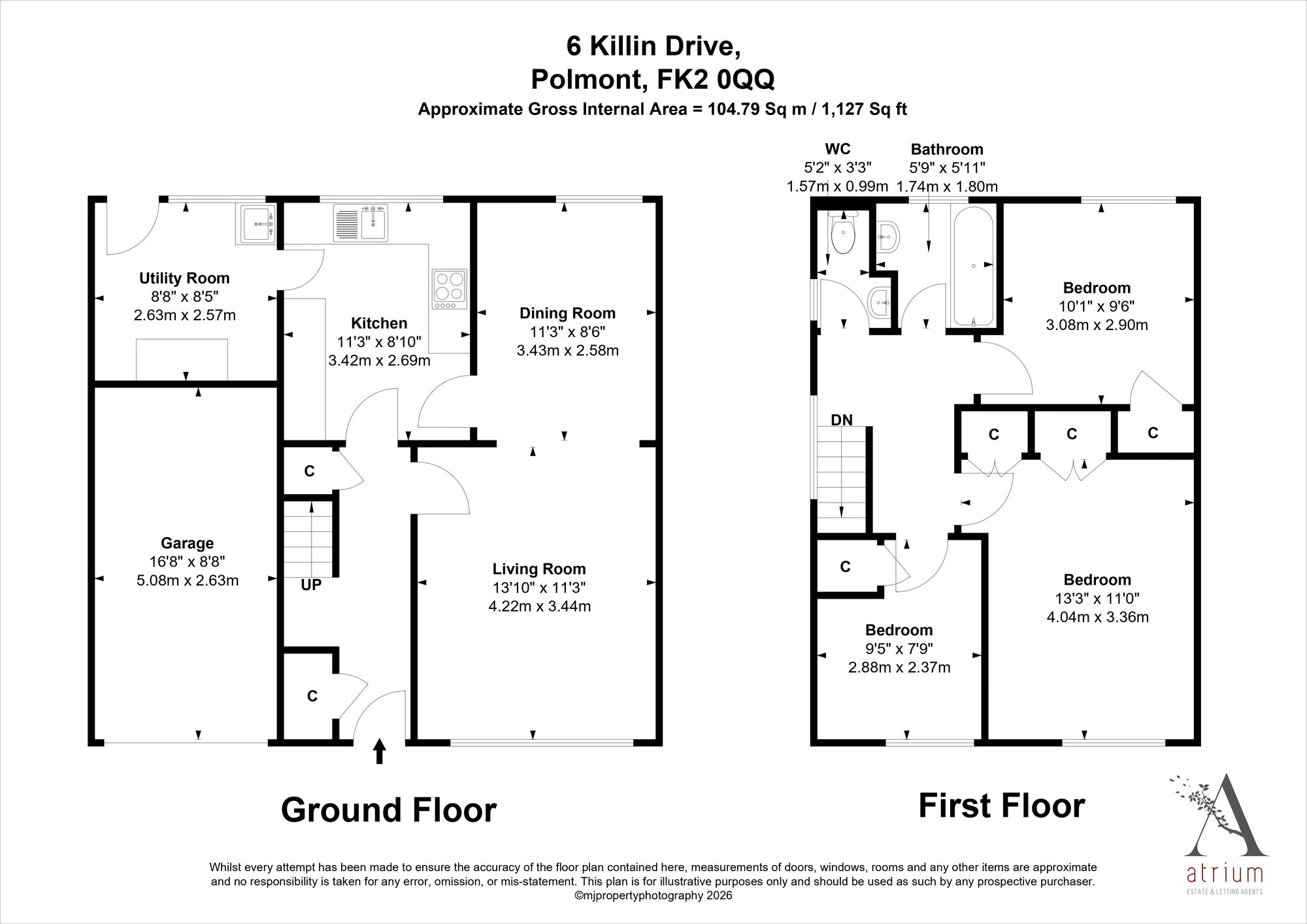 6 Killin Drive, Falkirk floorplan