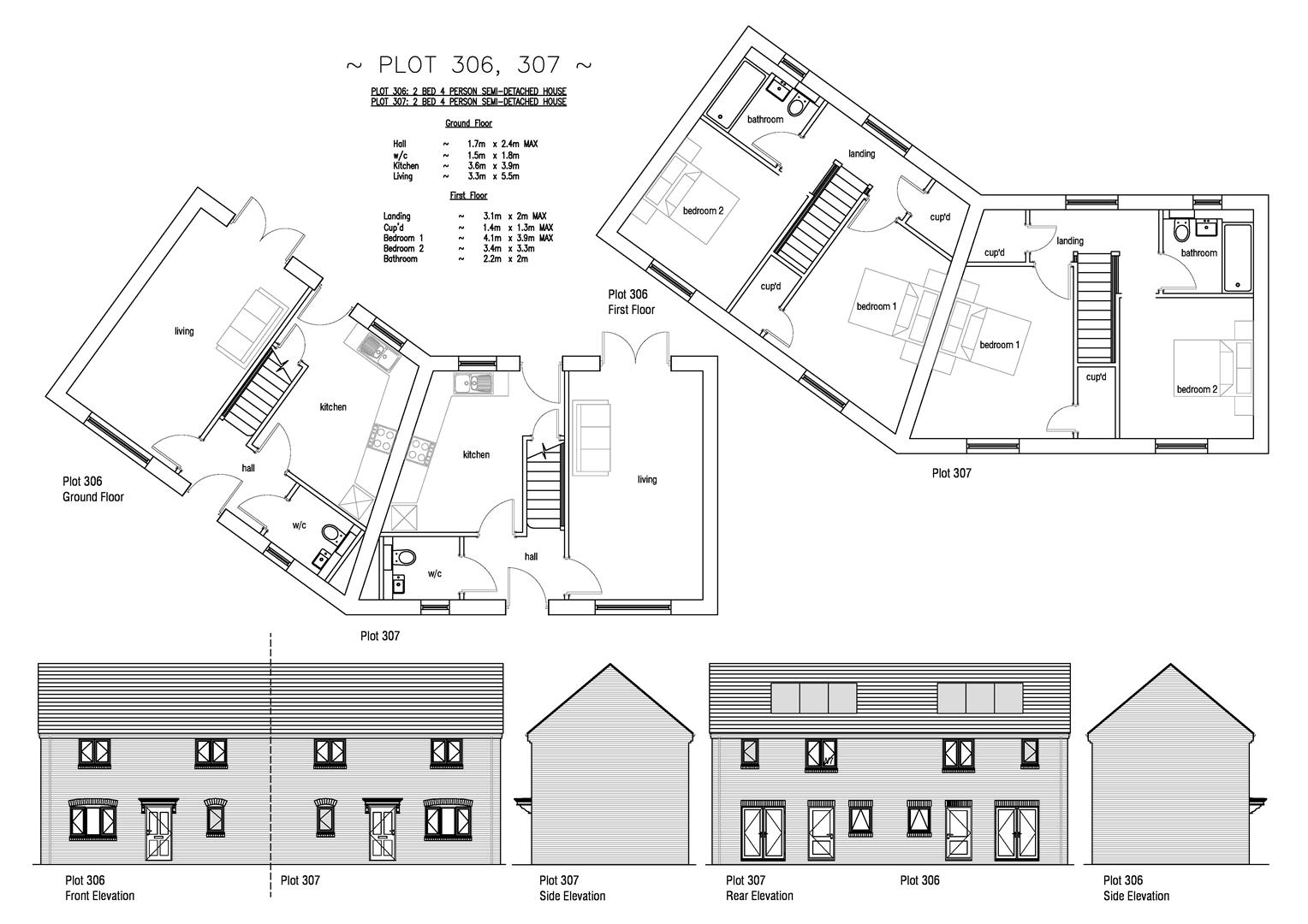 Plot 307 Curtis Fields, 33 Blossom Grove, Weymouth floorplan