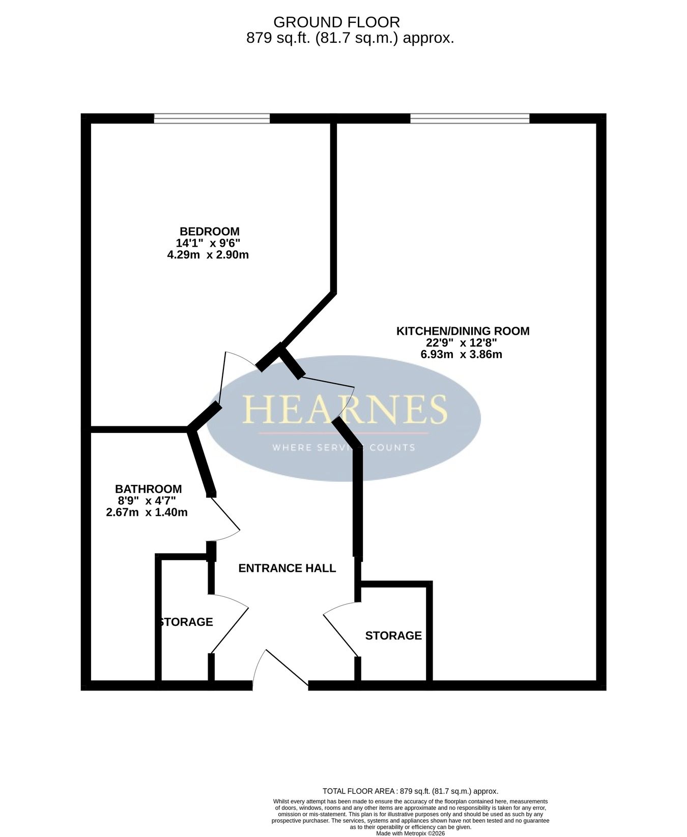 68, Kingswood Place, Norwich Avenue West, Bournemouth floorplan