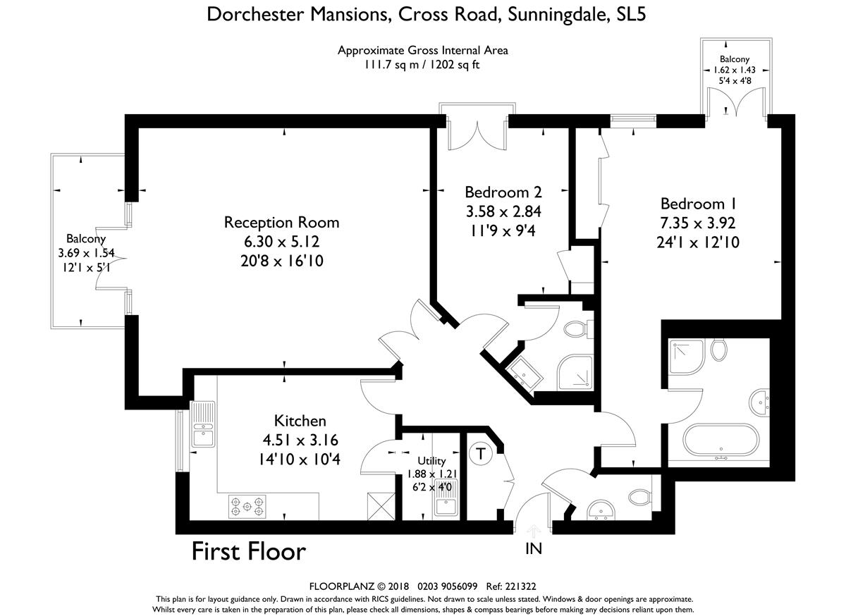 2 Bedrooms Flat to rent in Cross Road, Sunningdale, Ascot SL5