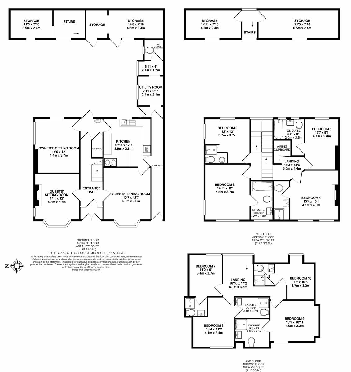 Lorna Doone House, Lynmouth floorplan