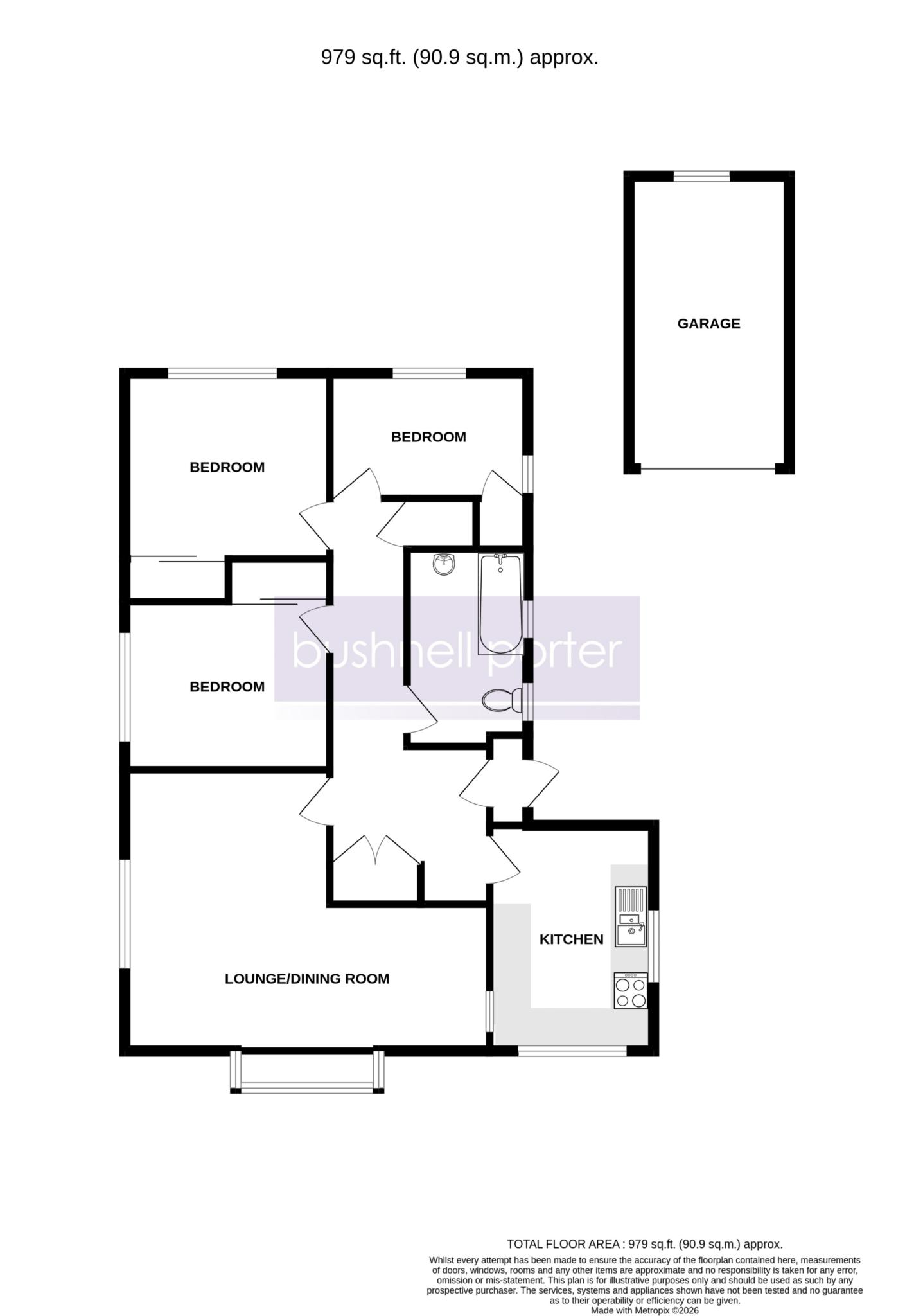 Pippins, Somerset Avenue, Bordon floorplan