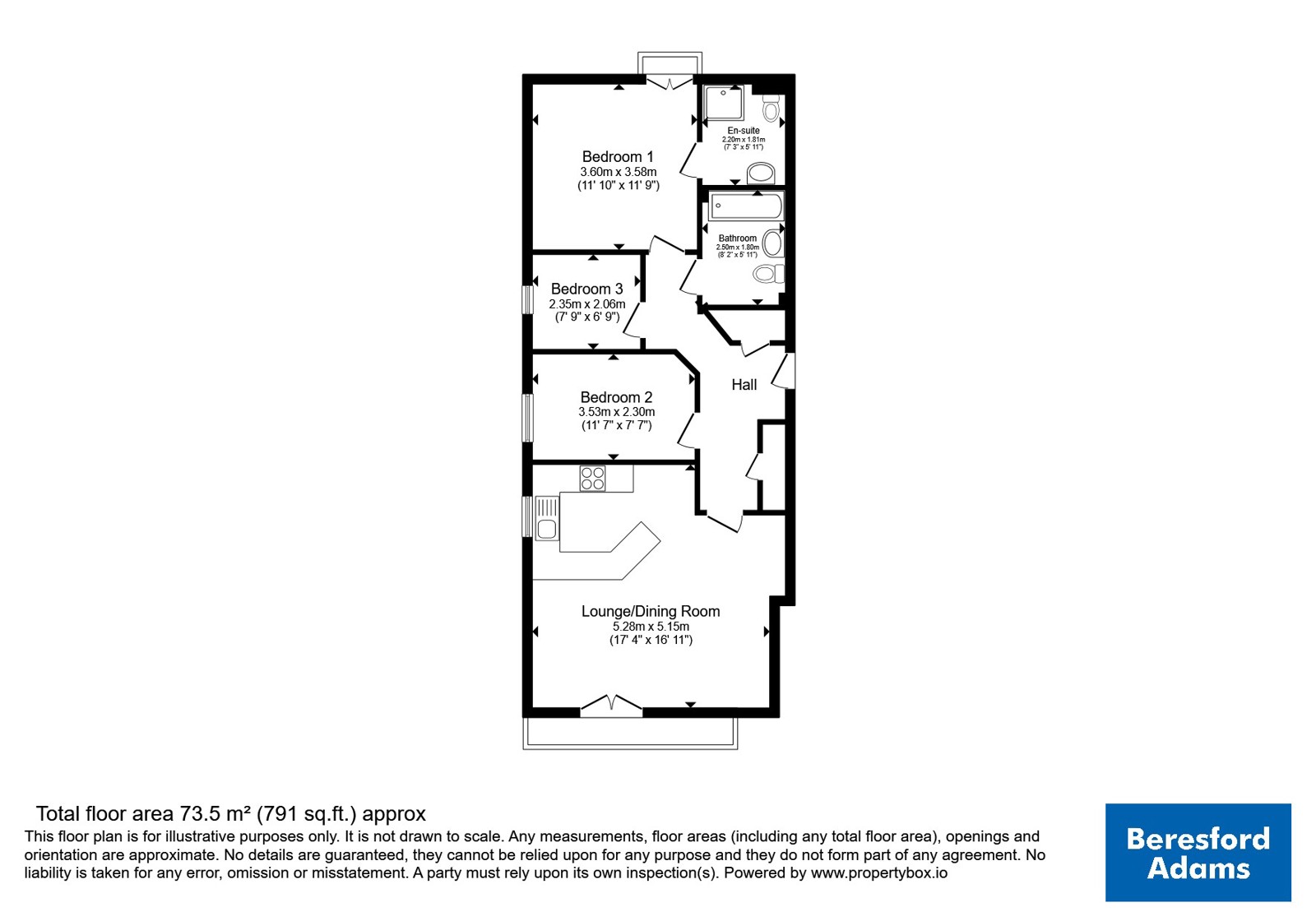 The Square, Chester floorplan