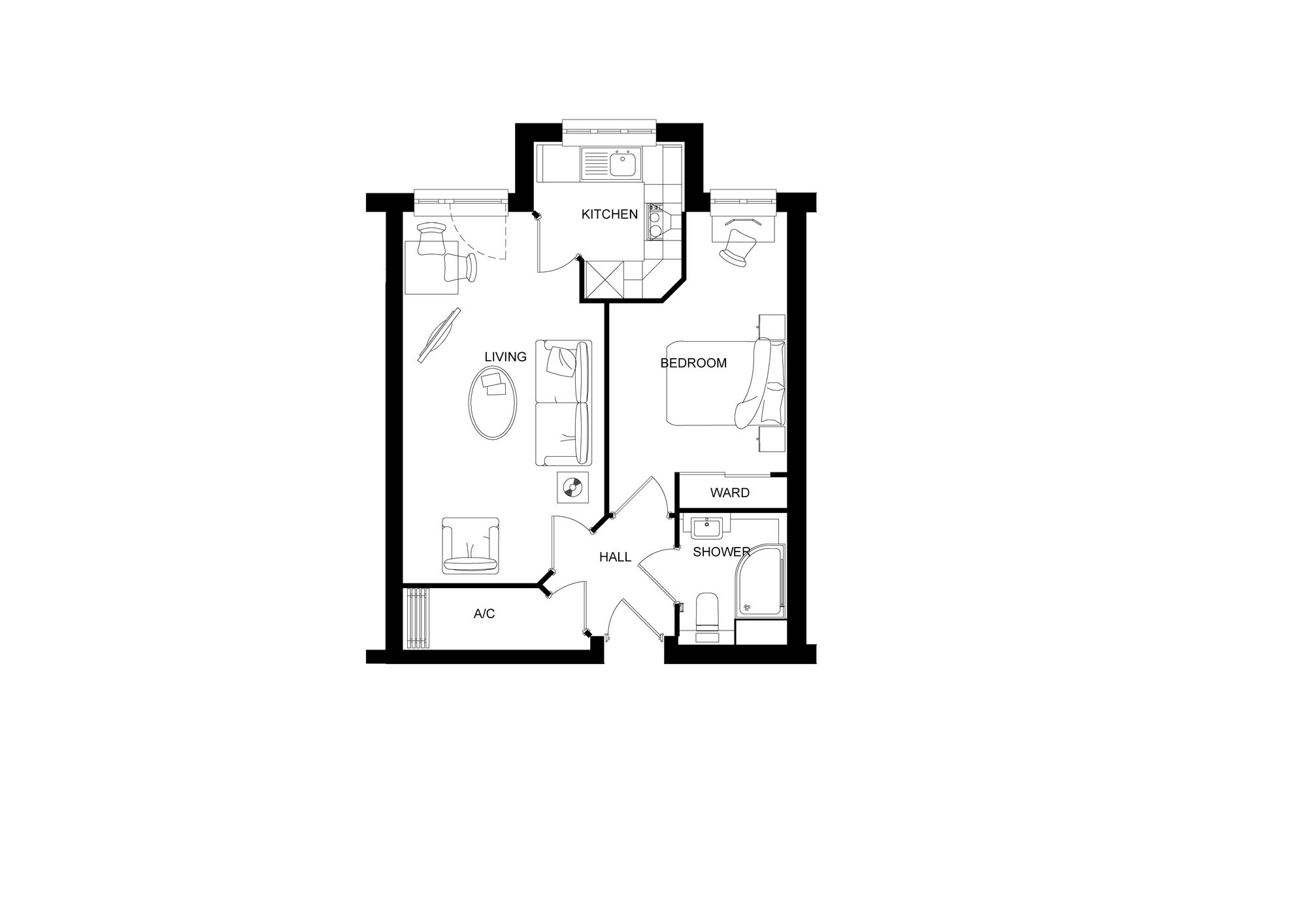 Flat 16, Headley Lodge Leatherhead Road, Ashtead floorplan
