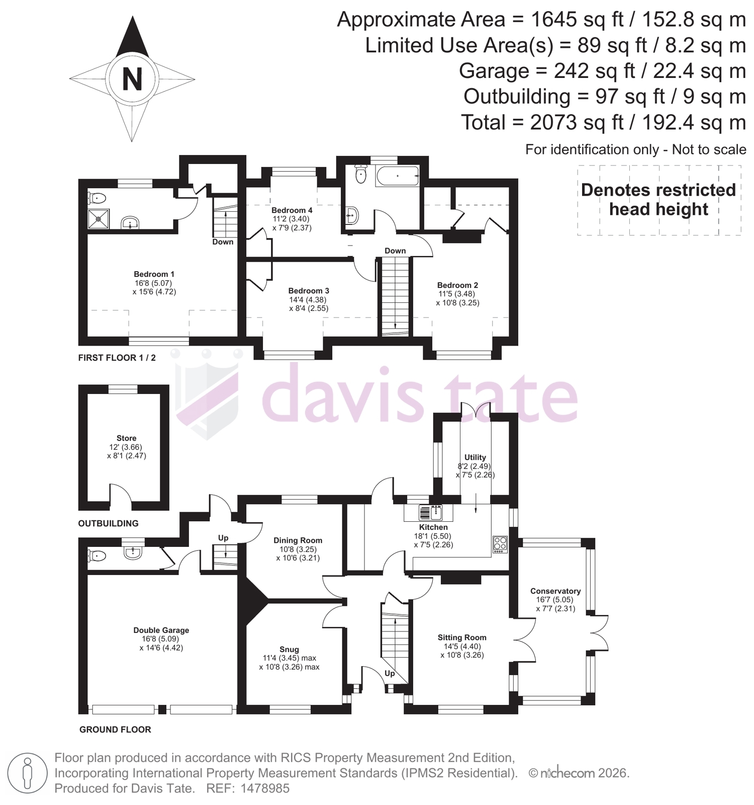 44, Purley Rise, Reading floorplan