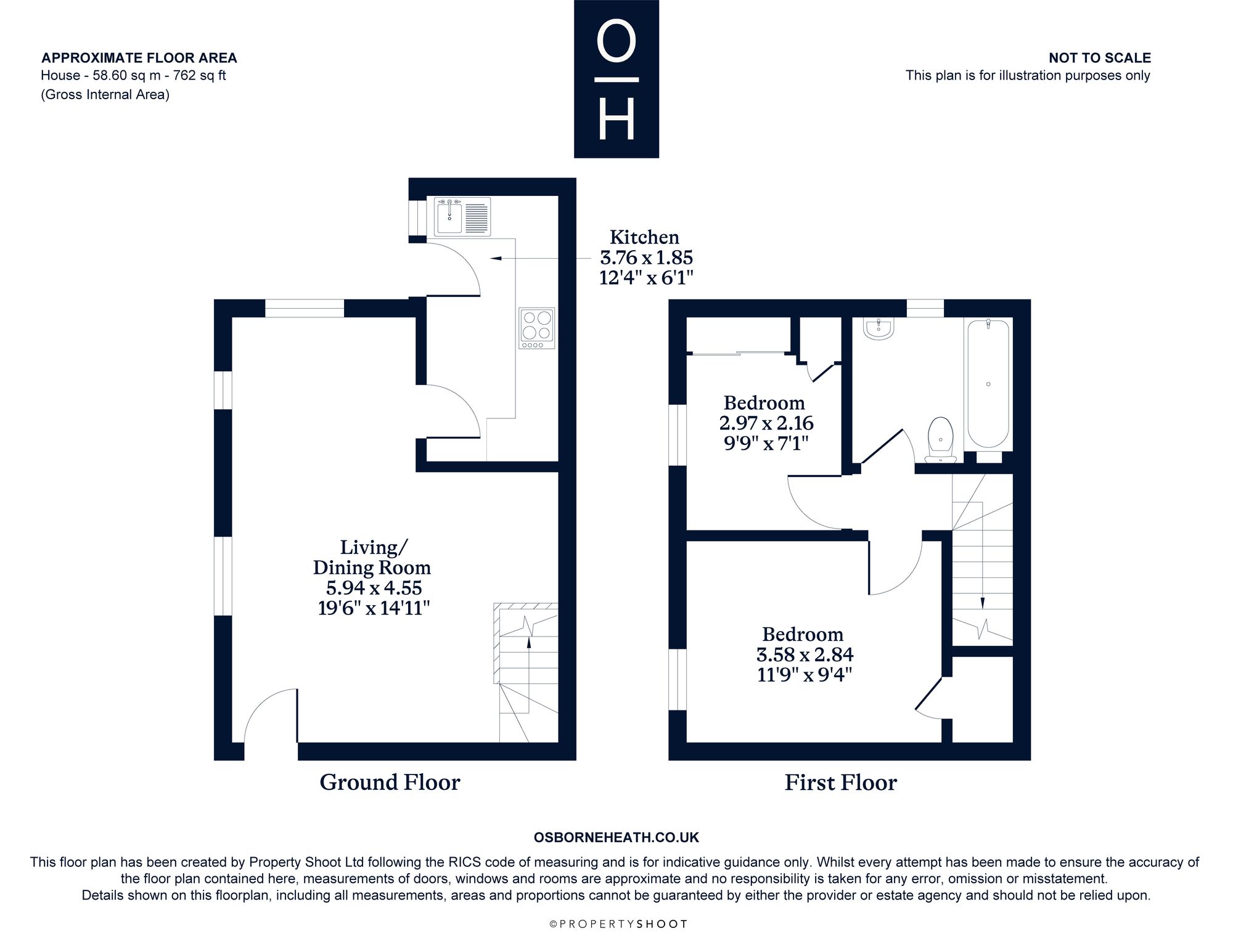 43 Prince Consort Cottages, Windsor floorplan
