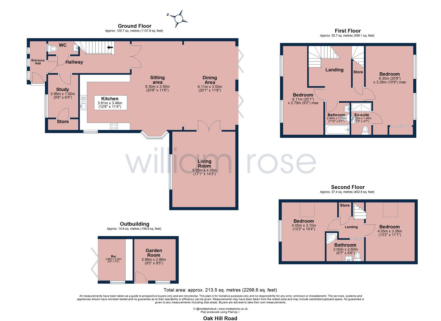 5 Abbotts Way, Oak Hill Road, Romford floorplan