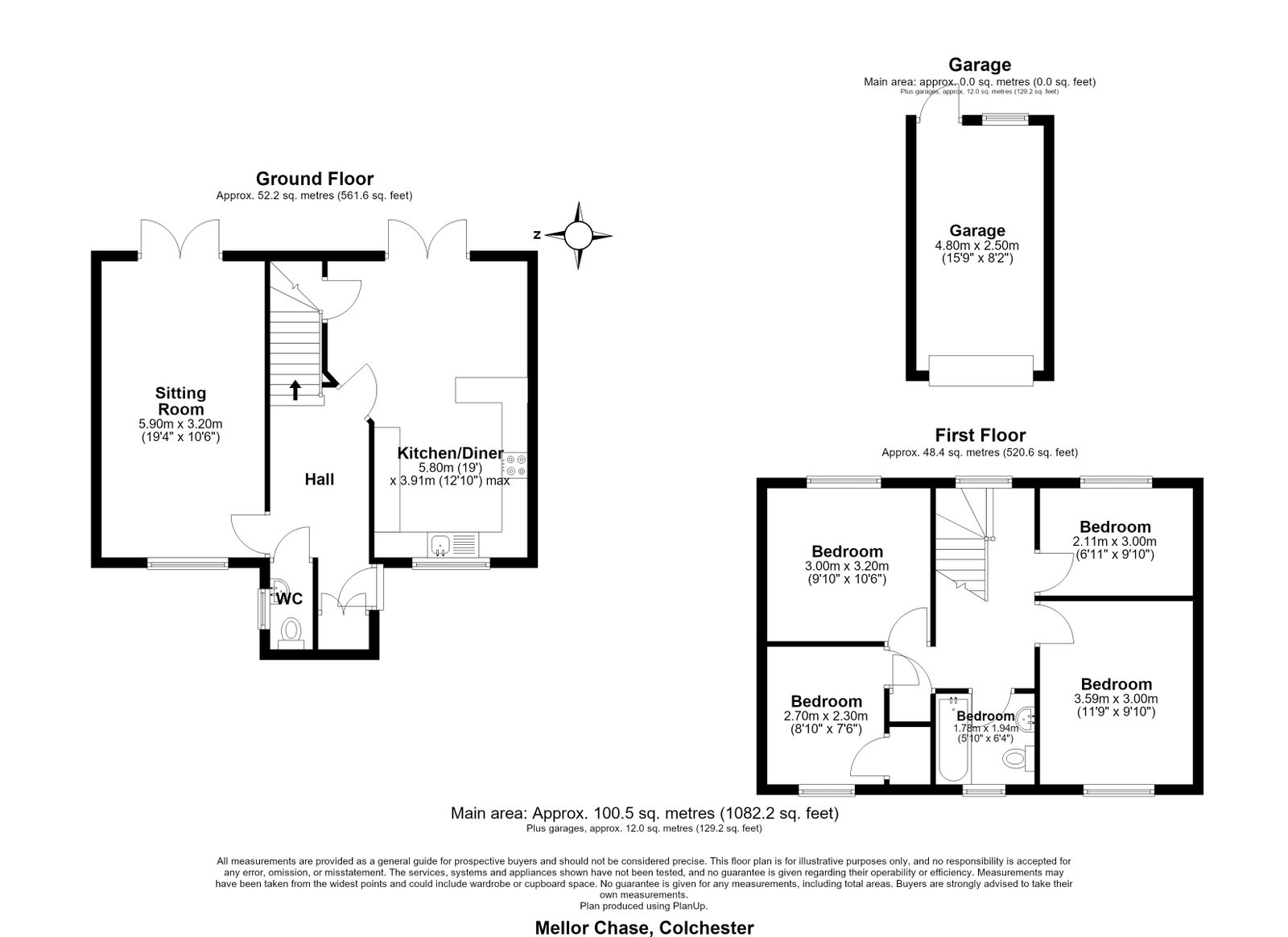 4, Mellor Chase, Colchester floorplan