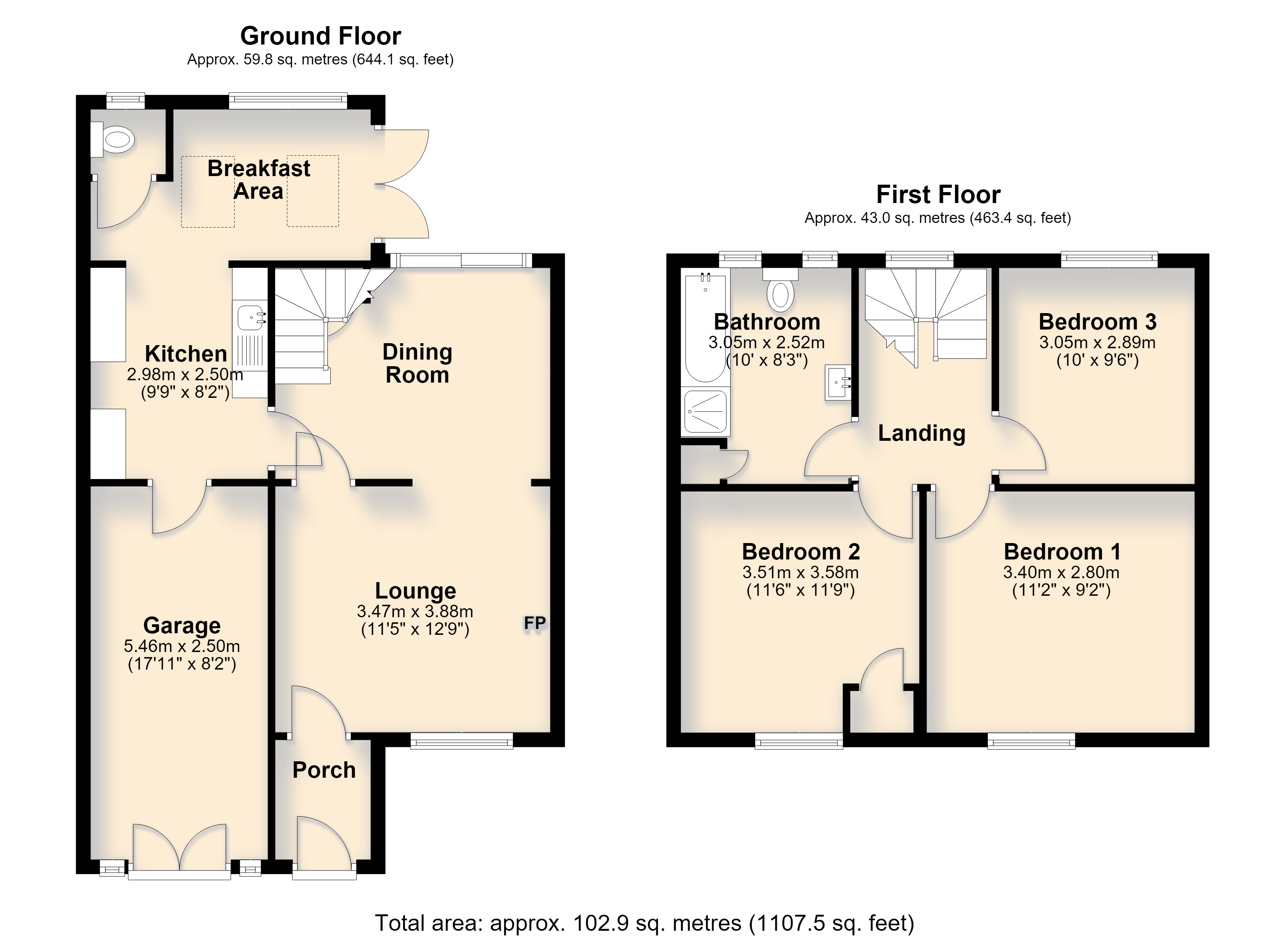 38, Garden Park Close, Plymouth floorplan