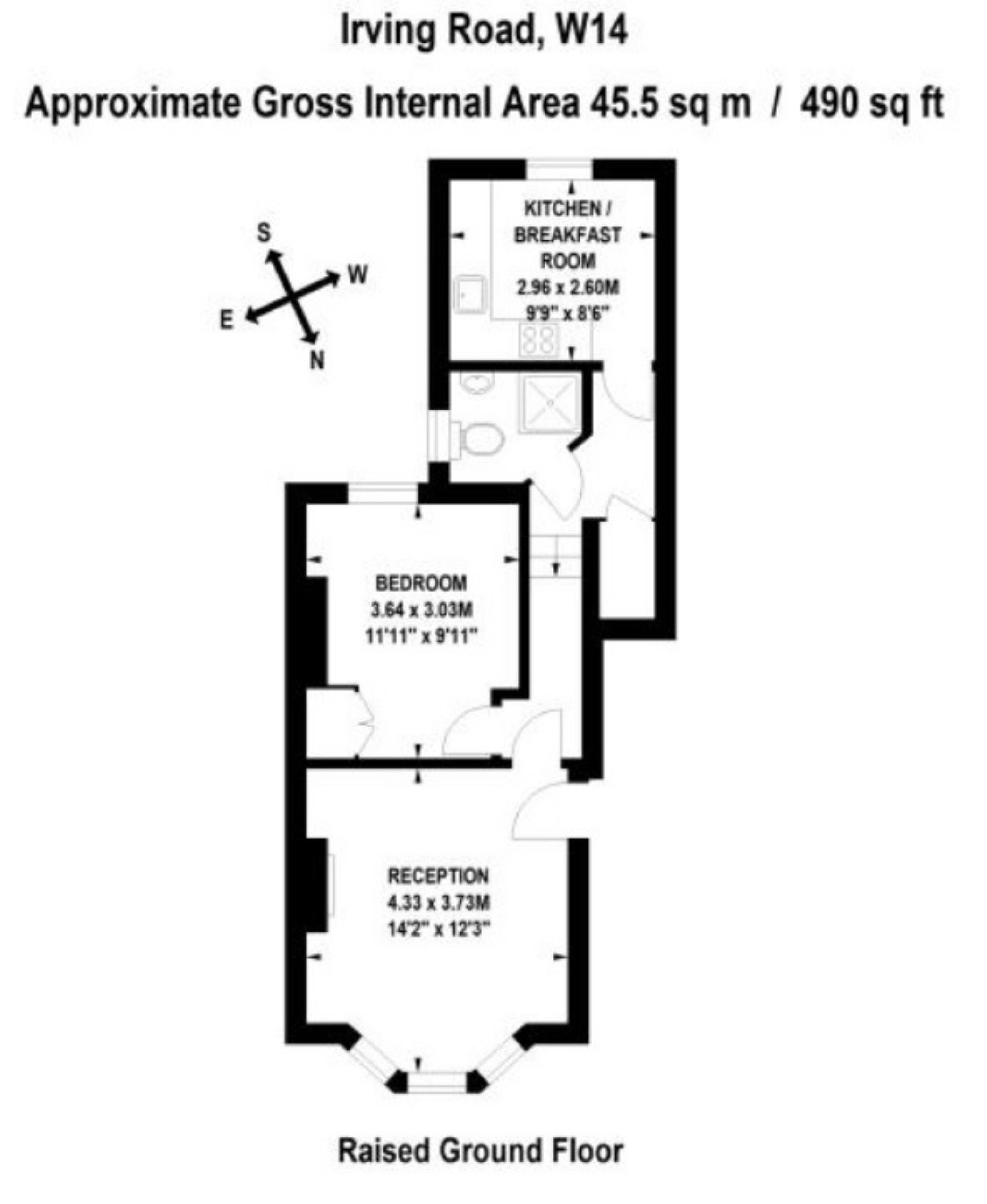 1 Bedrooms Flat to rent in Irving Road, London W14