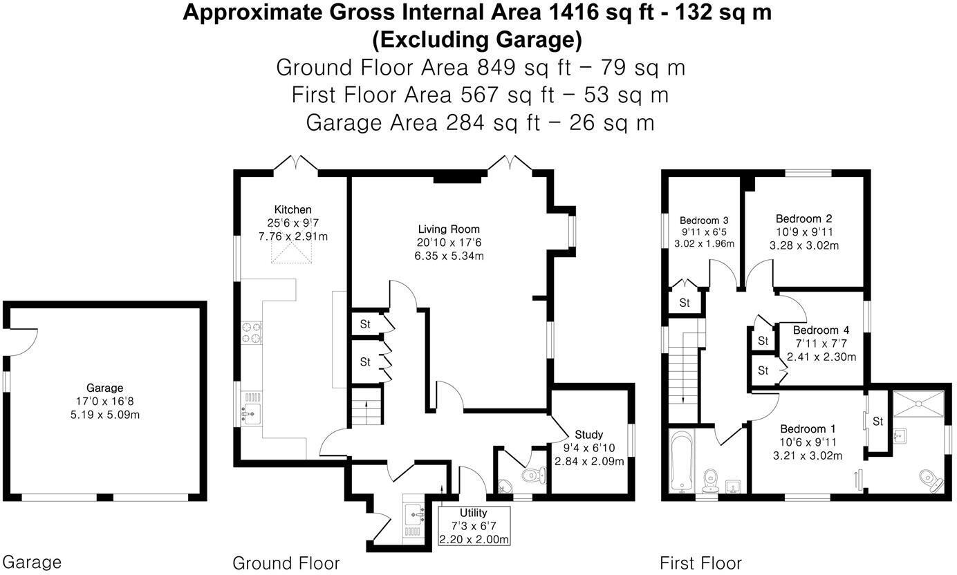 30, St. Nicholas Field, Berden floorplan