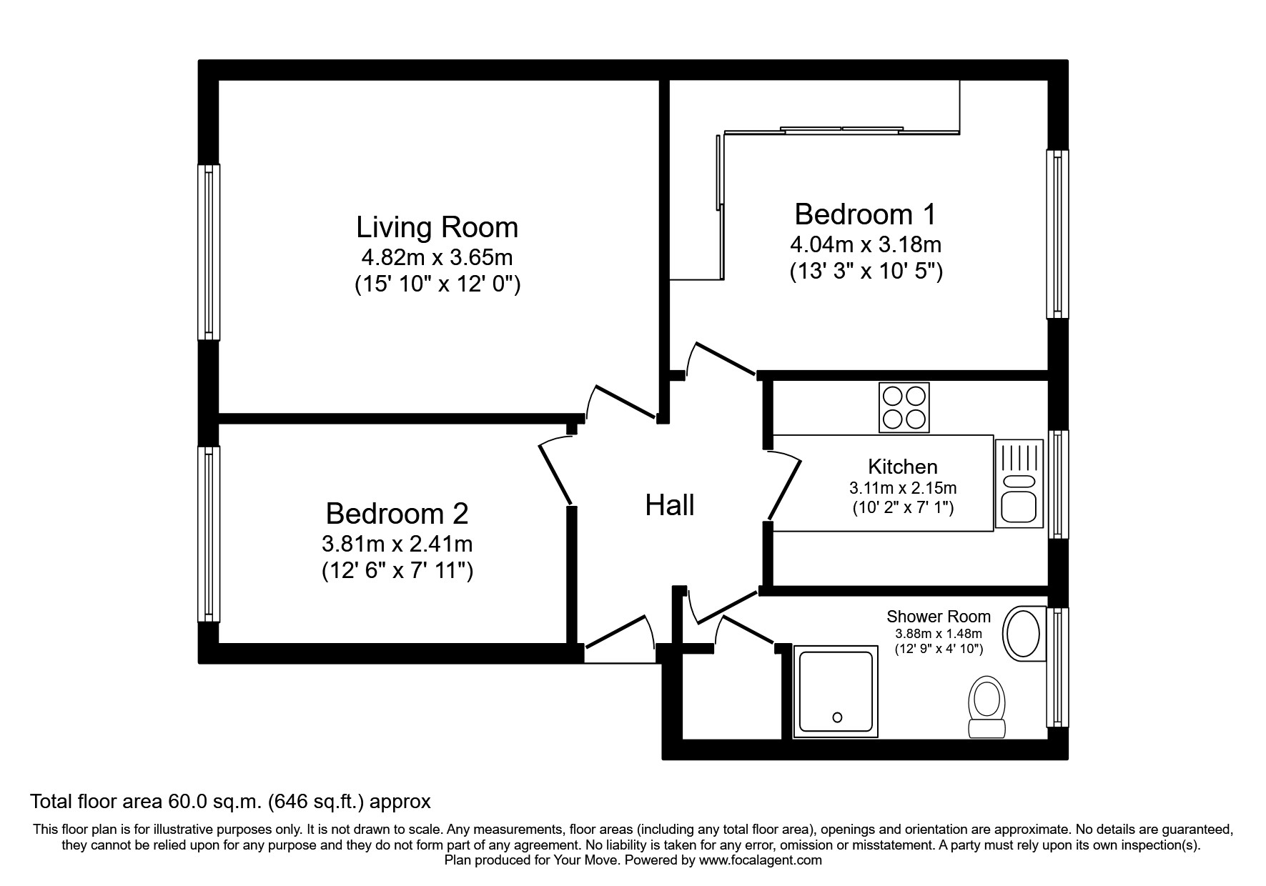 9, Beaconsfield Court  Leicester Road, Warwickshire floorplan