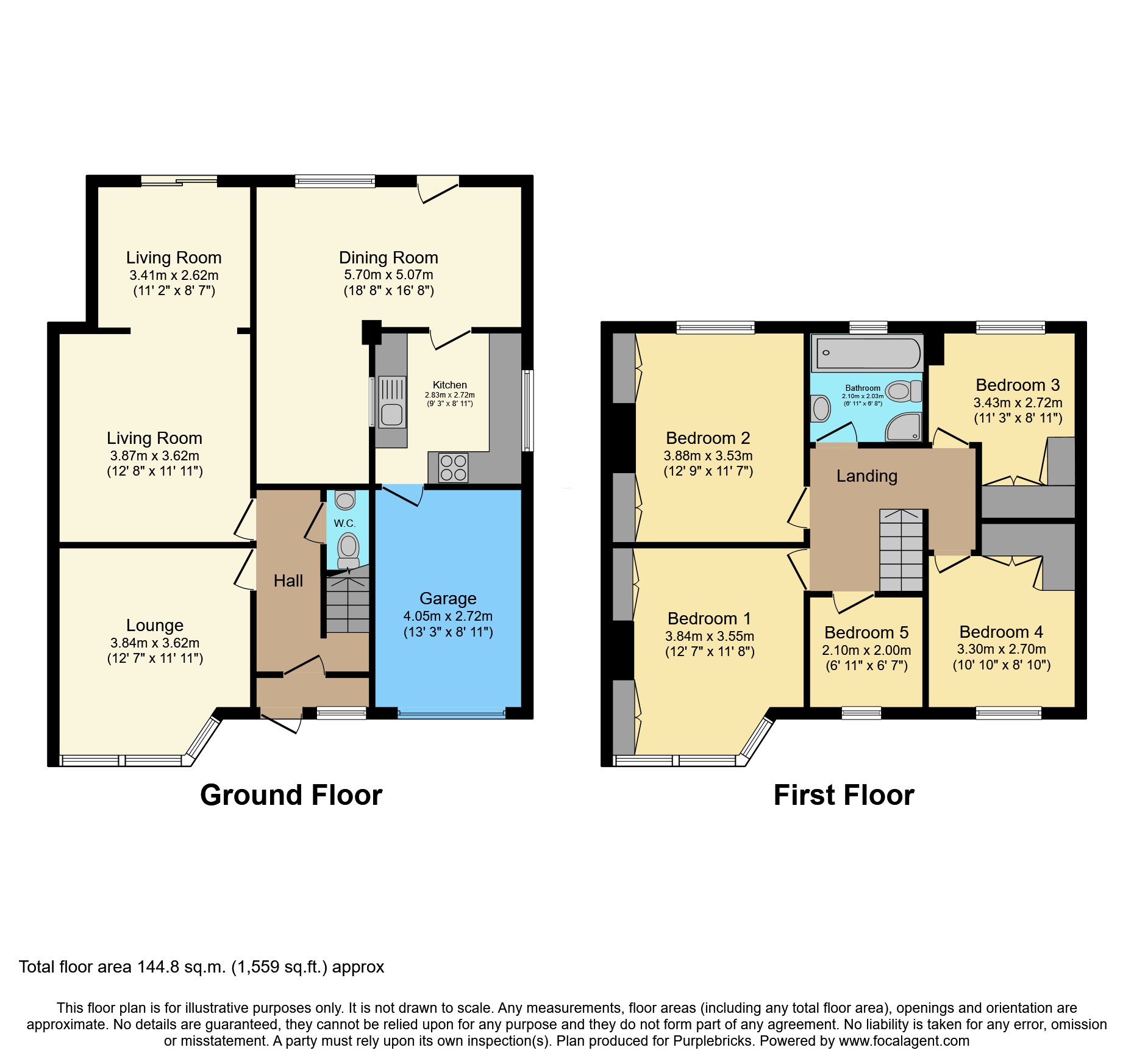 74, Bagnall Road, Nottingham floorplan