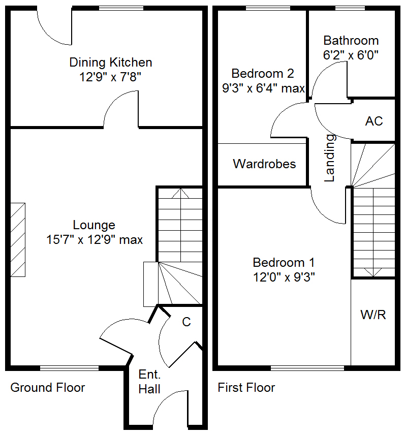 2 Bedrooms Terraced house to rent in Larwood Grove, Edlington, Doncaster DN12