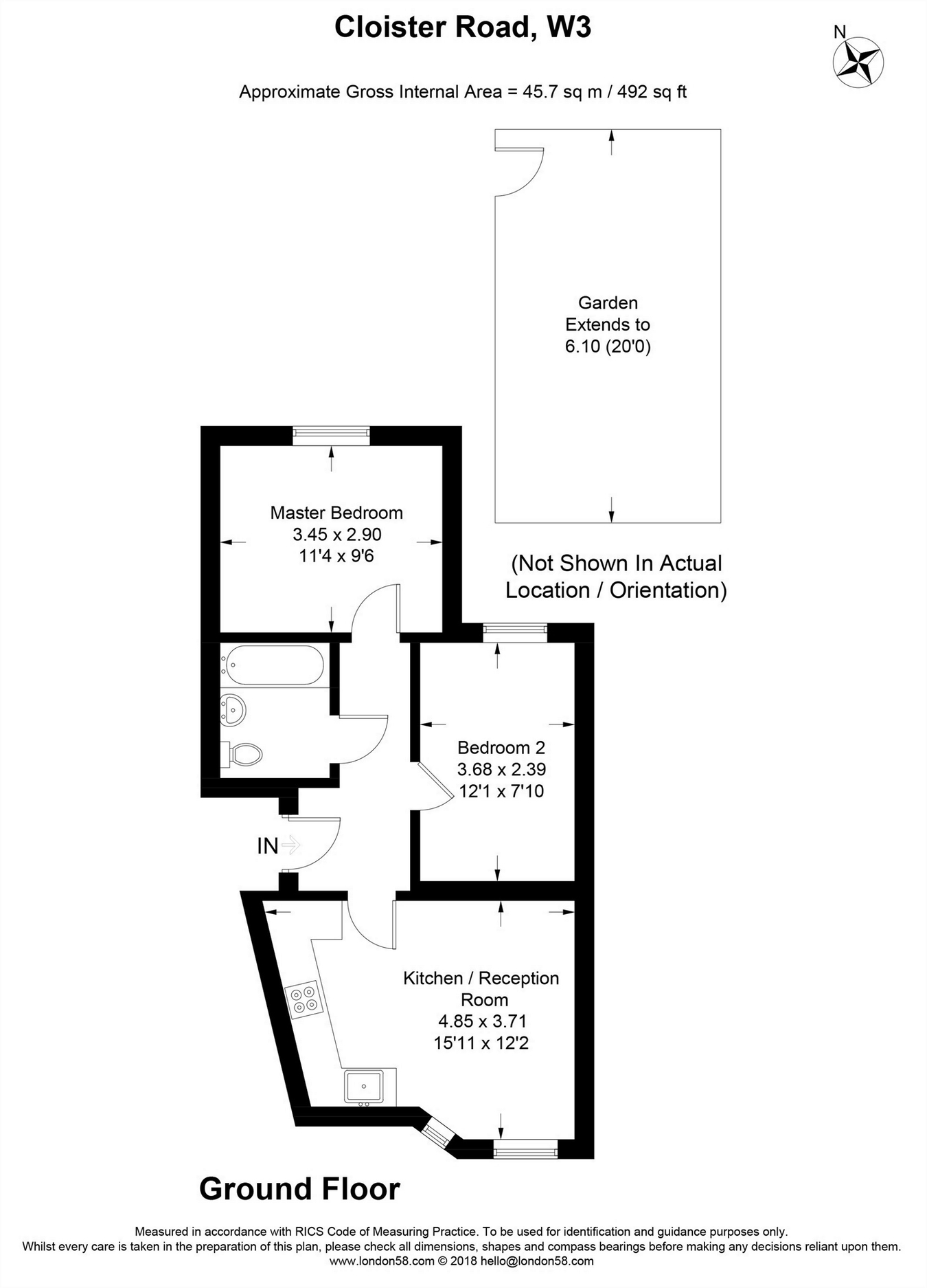 2 Bedrooms Flat to rent in Cloister Road, London W3