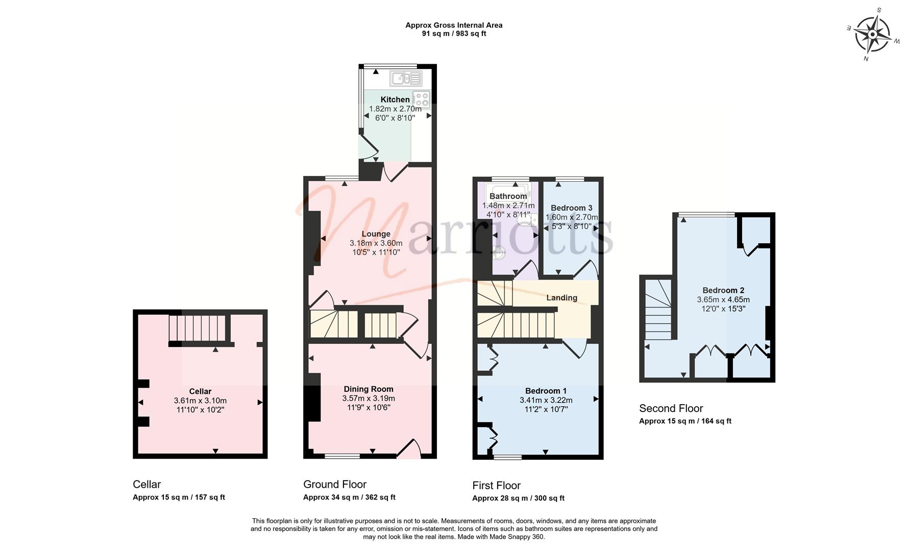 21, Wood Street, Nottingham floorplan