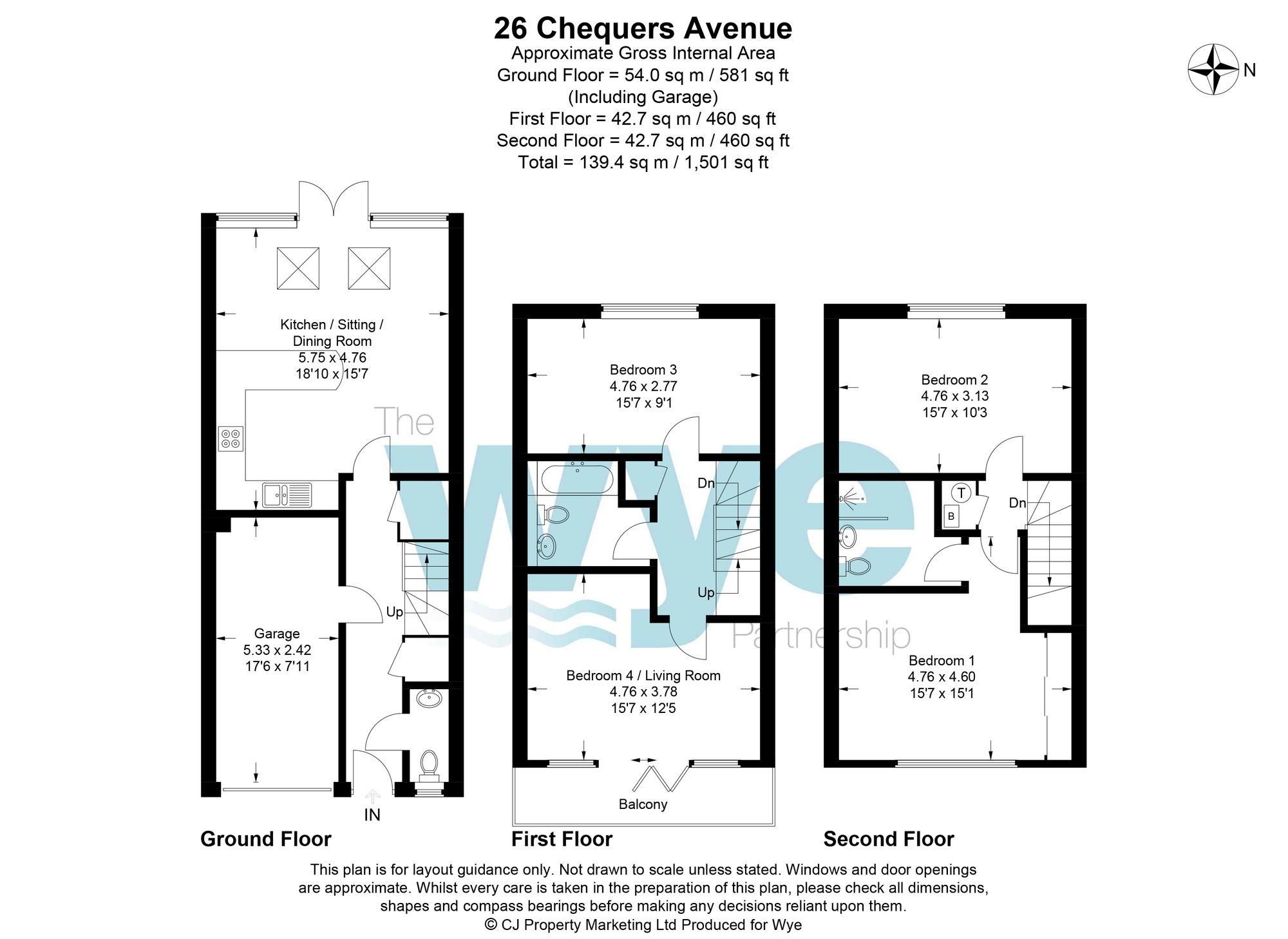 26 Chequers Avenue, High Wycombe floorplan
