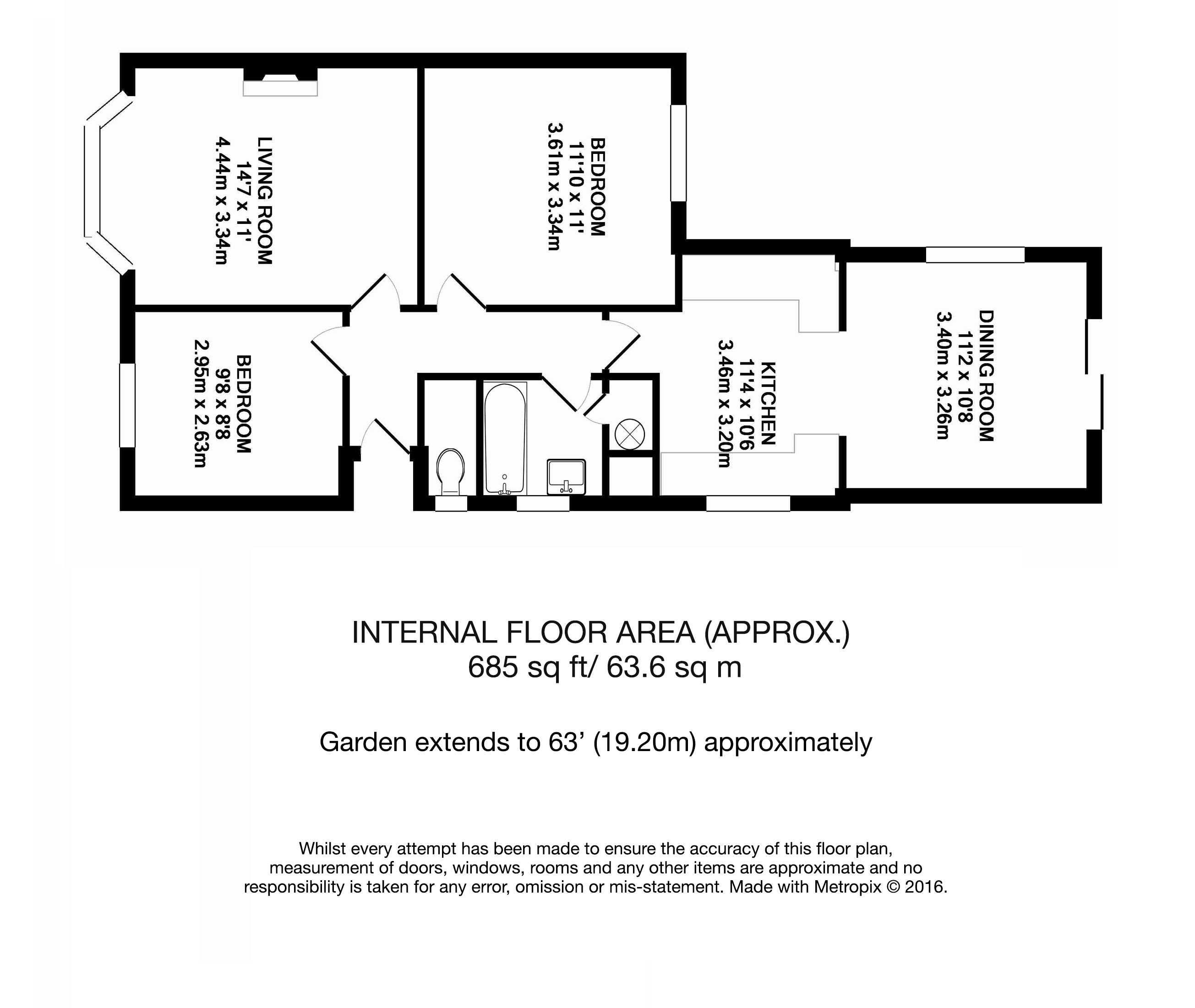 2 Bedrooms Semi-detached bungalow to rent in Greenways, Church Crookham, Fleet GU52