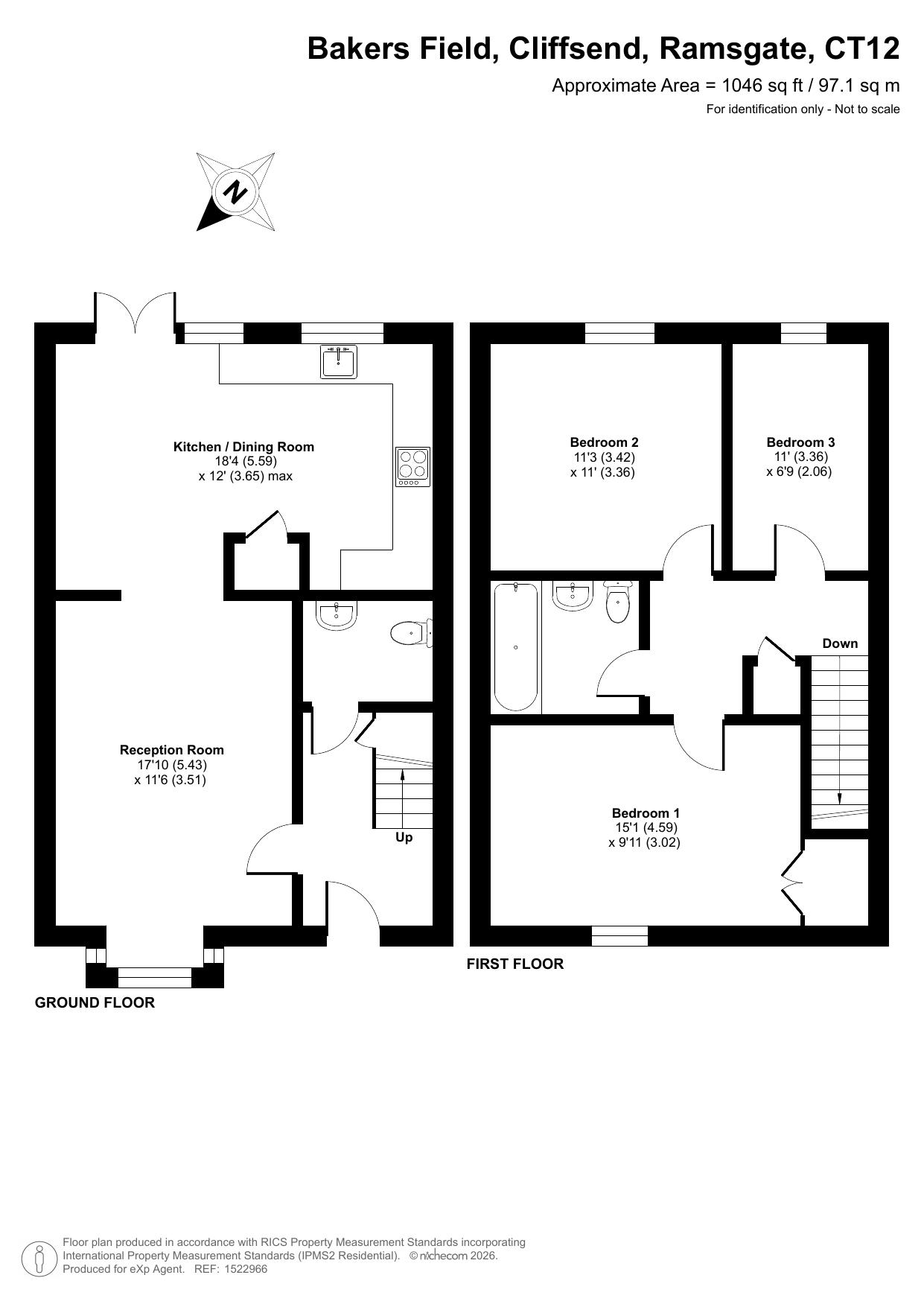 4, Bakers Field, Ramsgate floorplan