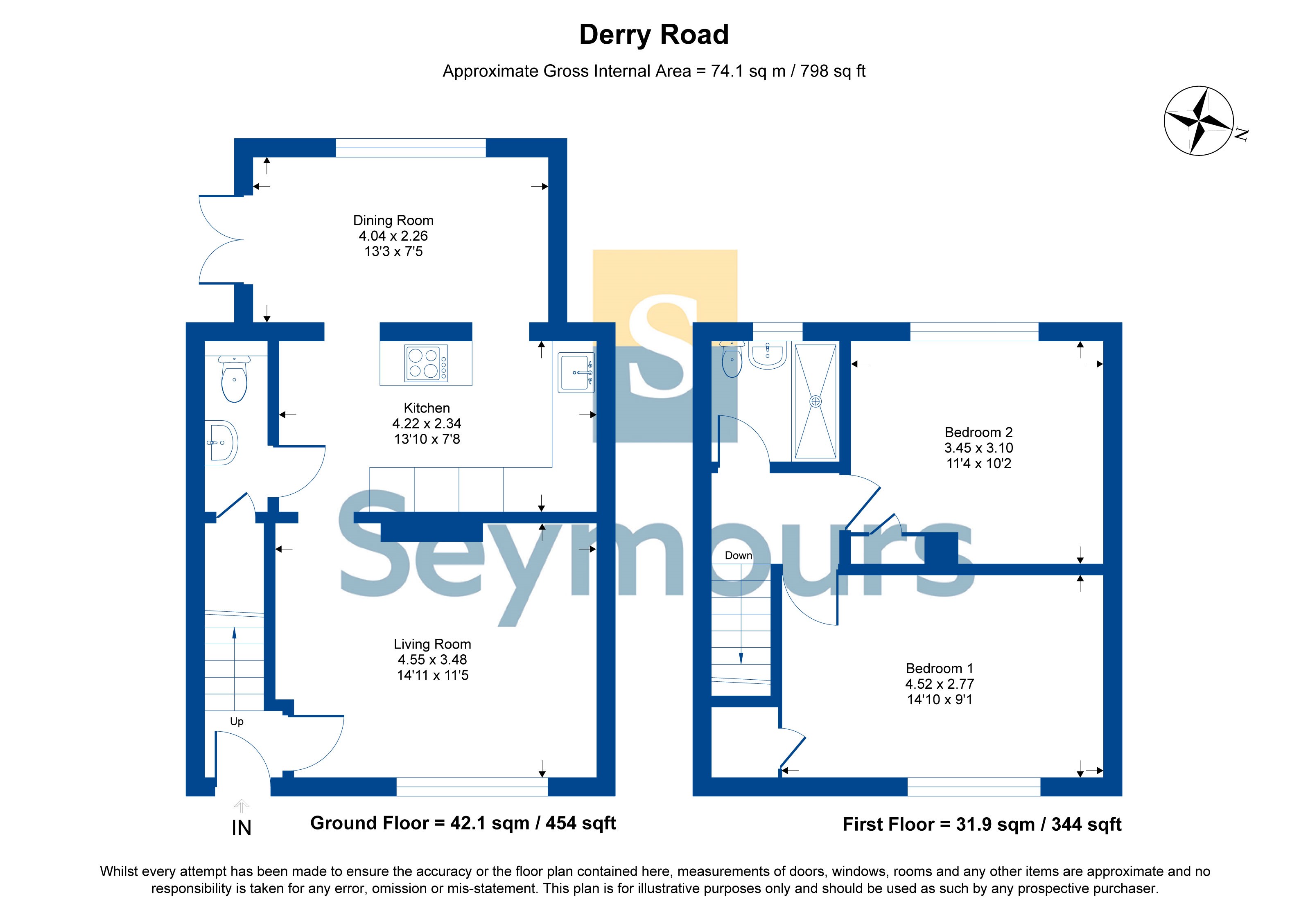 1, Derry Road, Farnborough floorplan