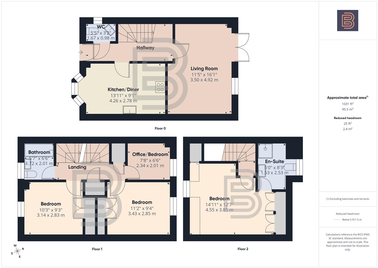 1, Stonechat Road, Rugby floorplan