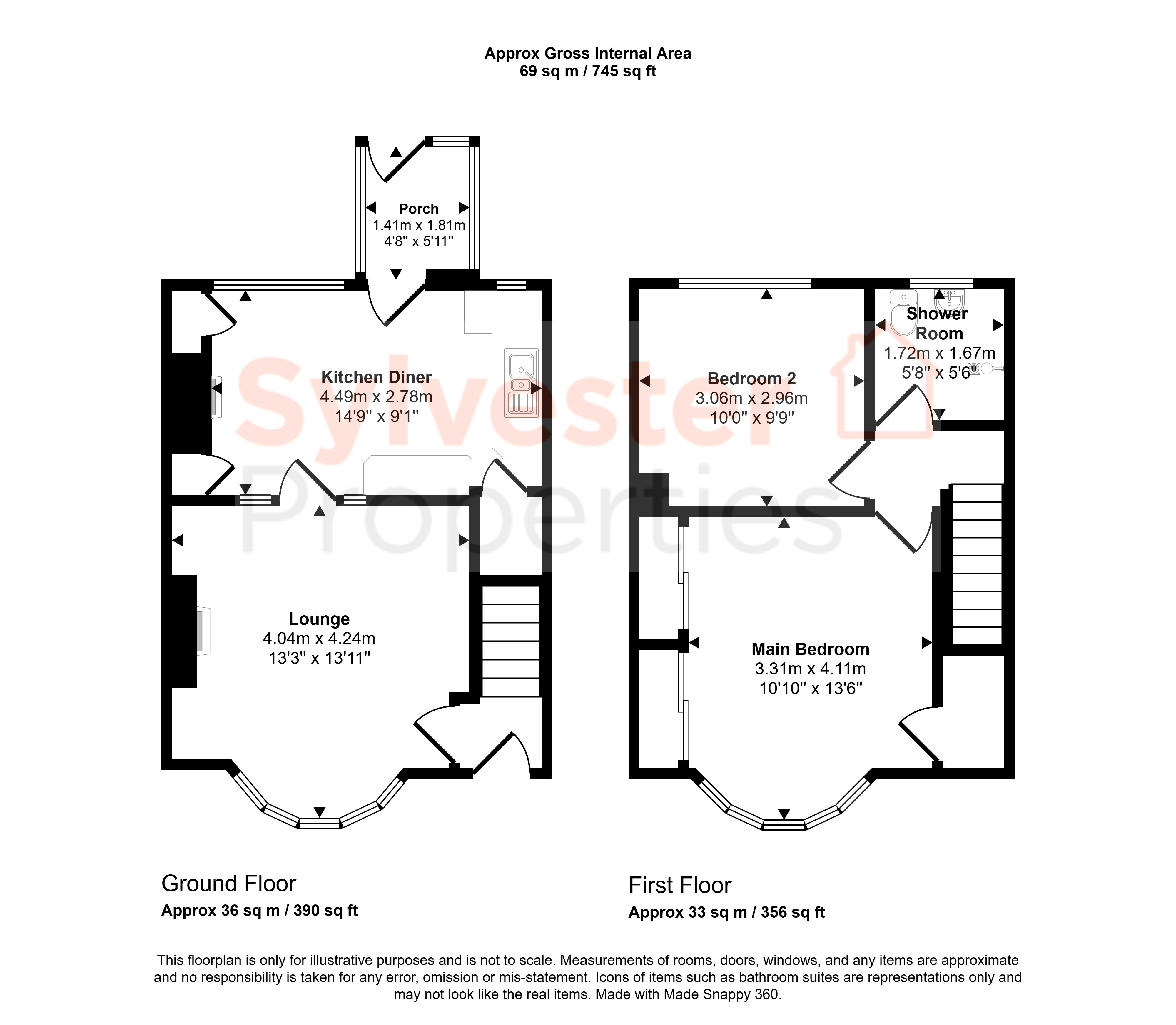7, Elsdon Gardens, Consett floorplan
