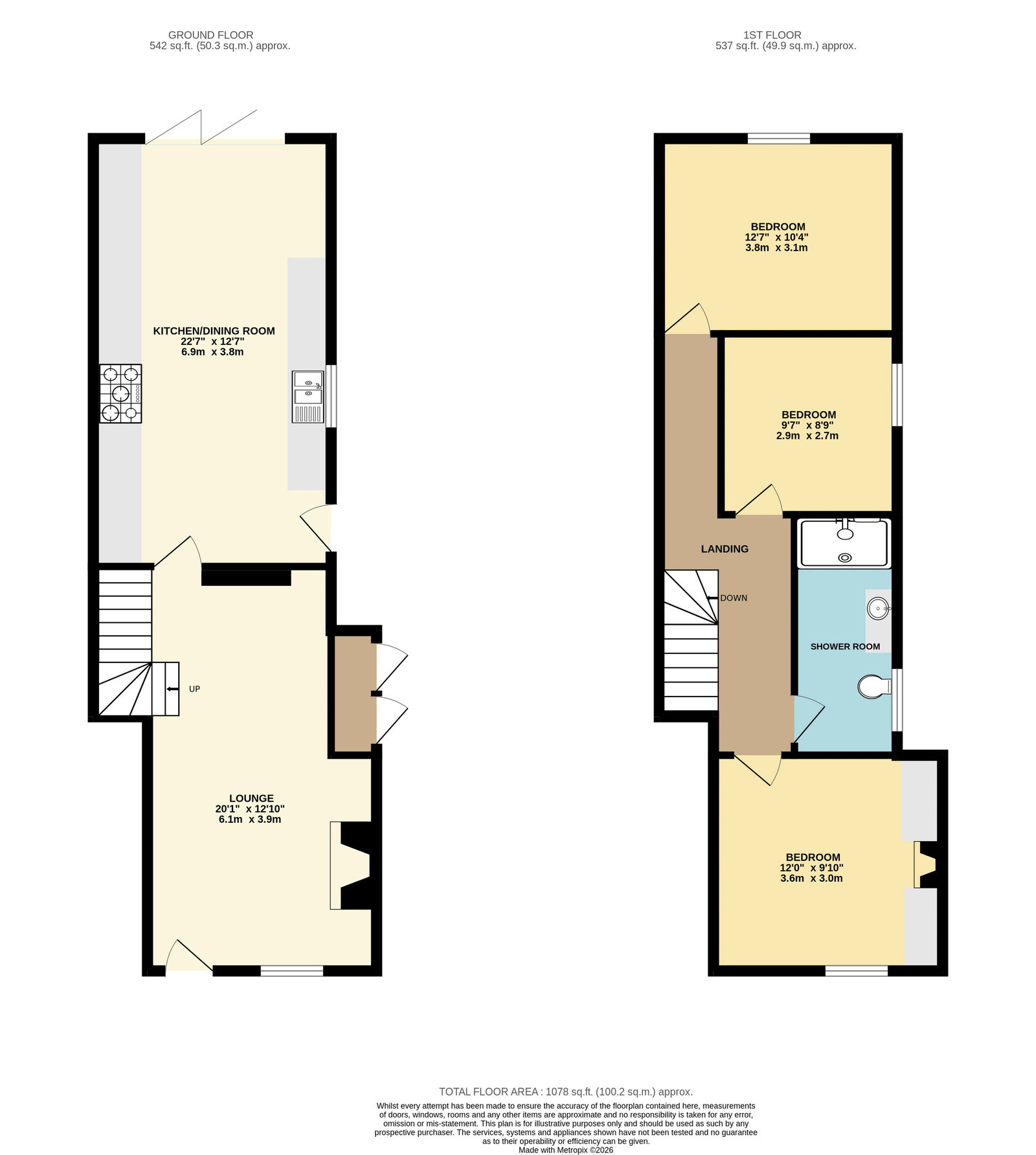 Ashley Cottage, Town Street, York floorplan