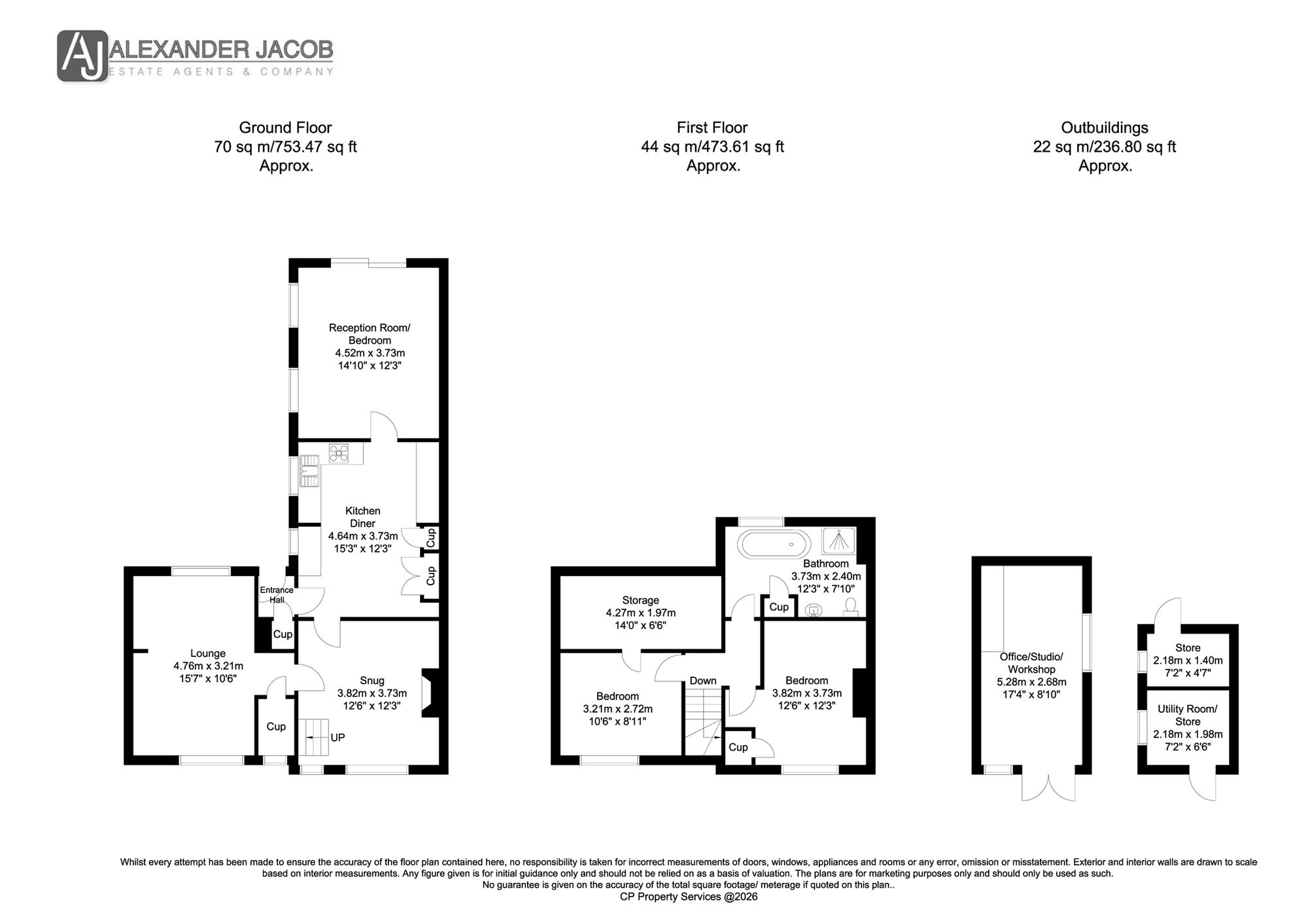 Miles End Cottage Main Street, Retford floorplan