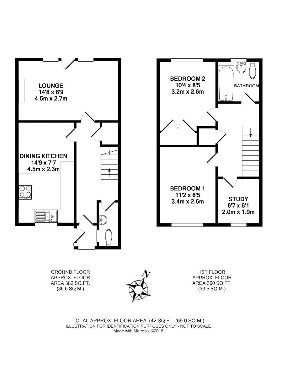 3, St. Hildas Mews, York floorplan