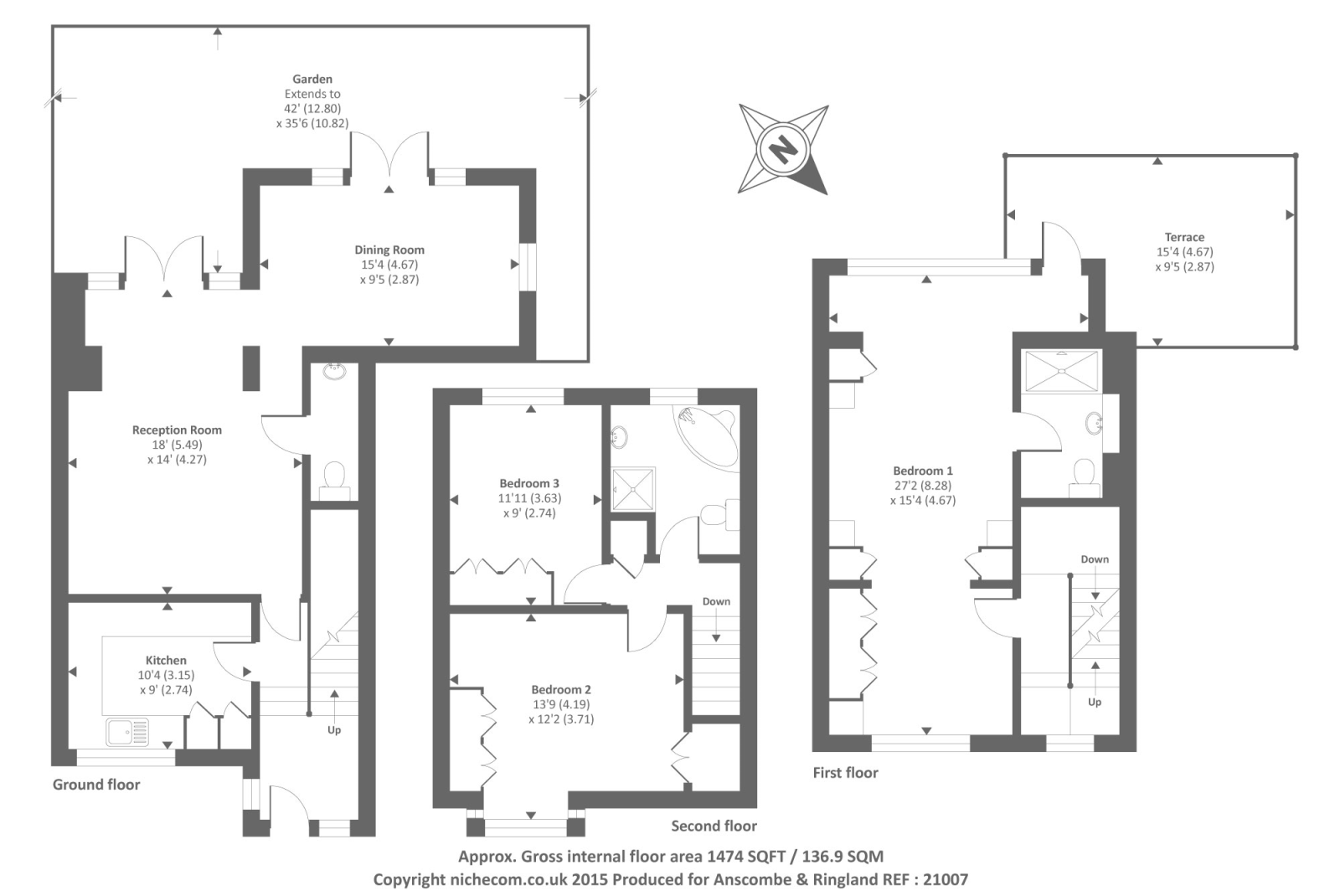 3 Bedrooms Flat to rent in Avenue Road, St Johns Wood NW8,