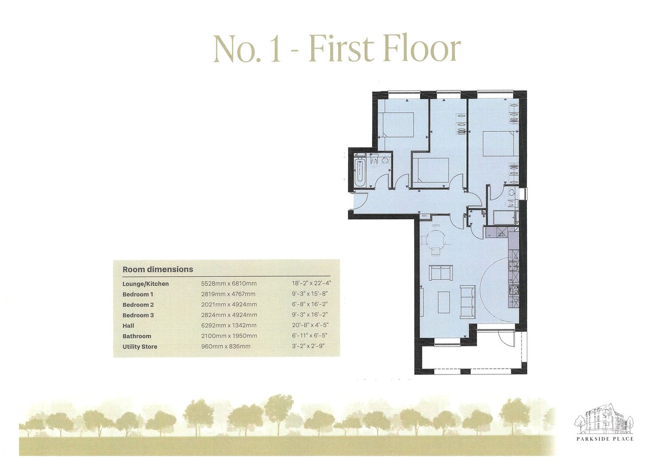 Apartment 1 Parkside,, East Street, Surrey floorplan