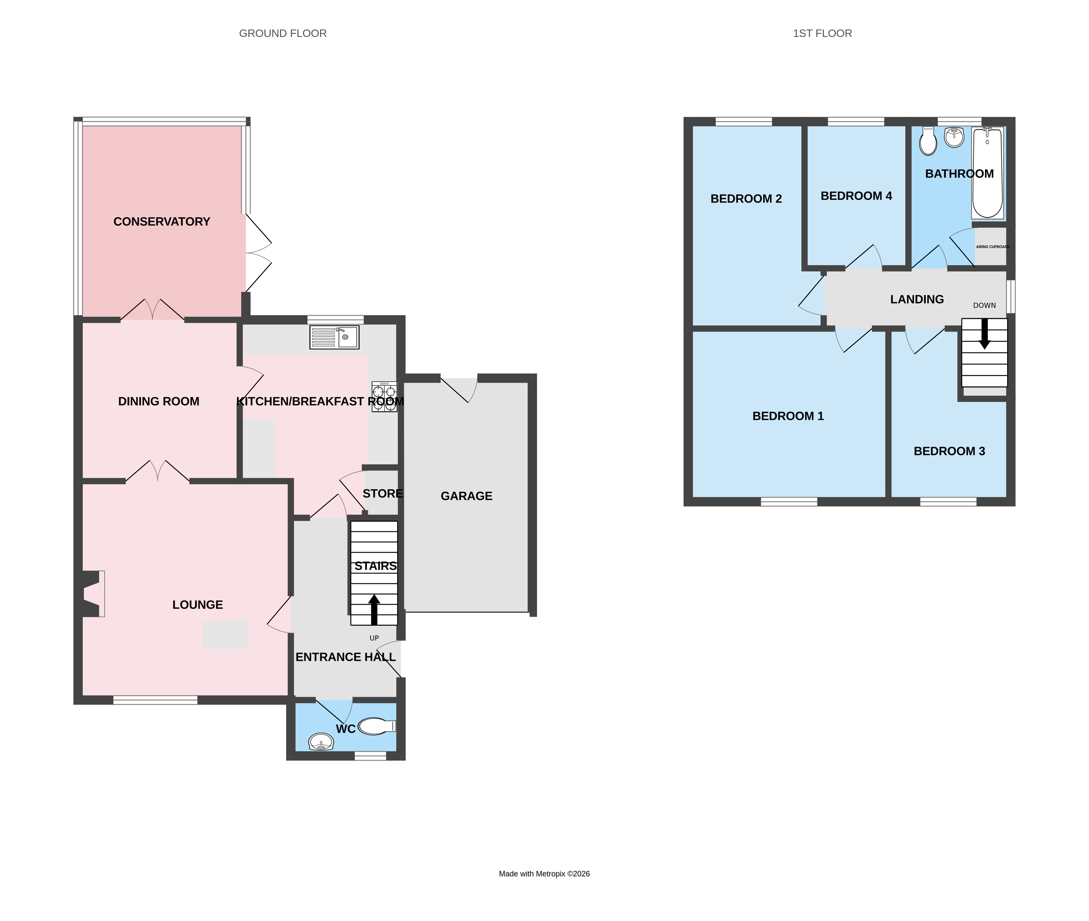10, Long Meadow, Telford floorplan