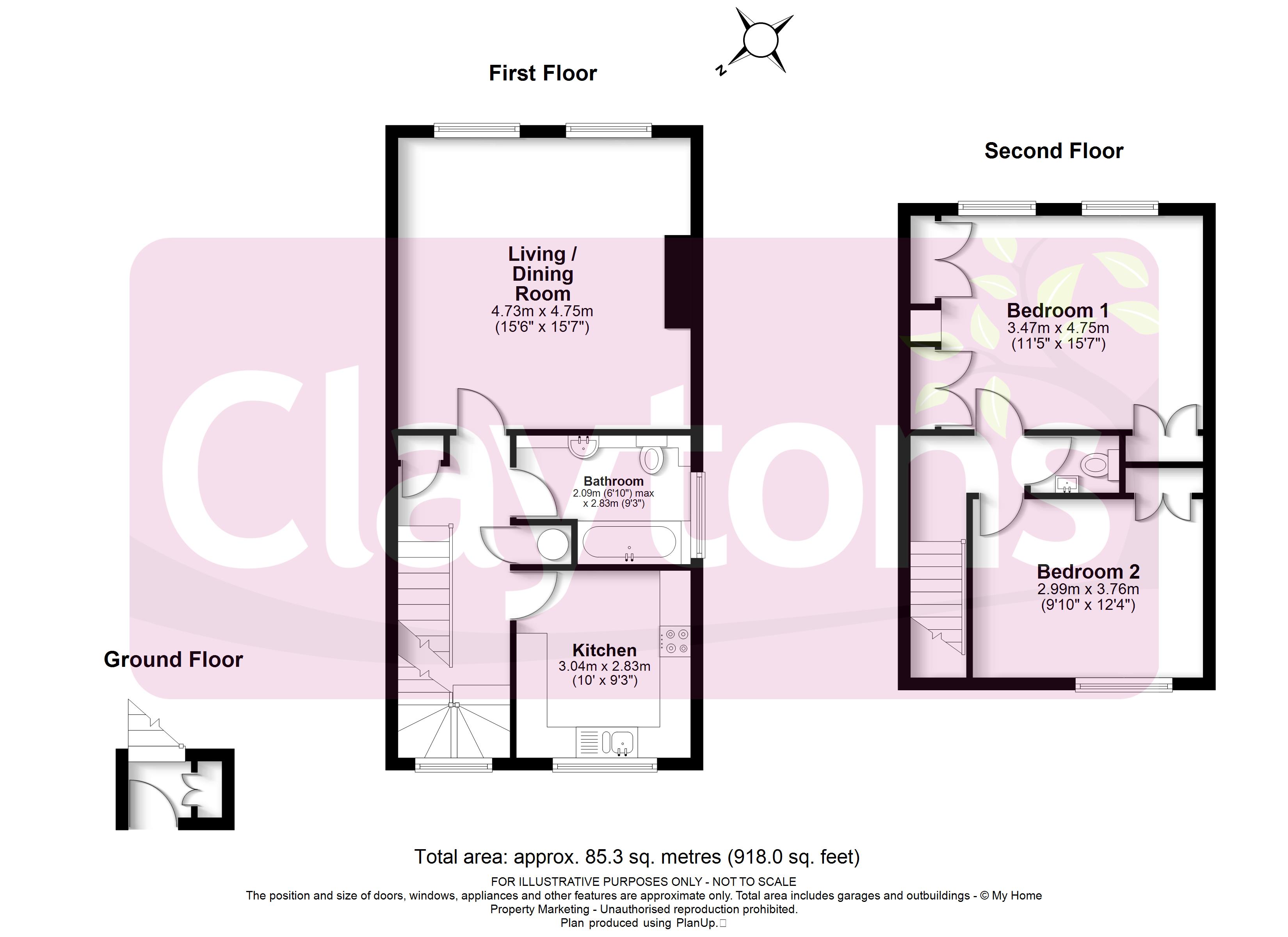 34, Fairlawns, Langley Road, Watford floorplan