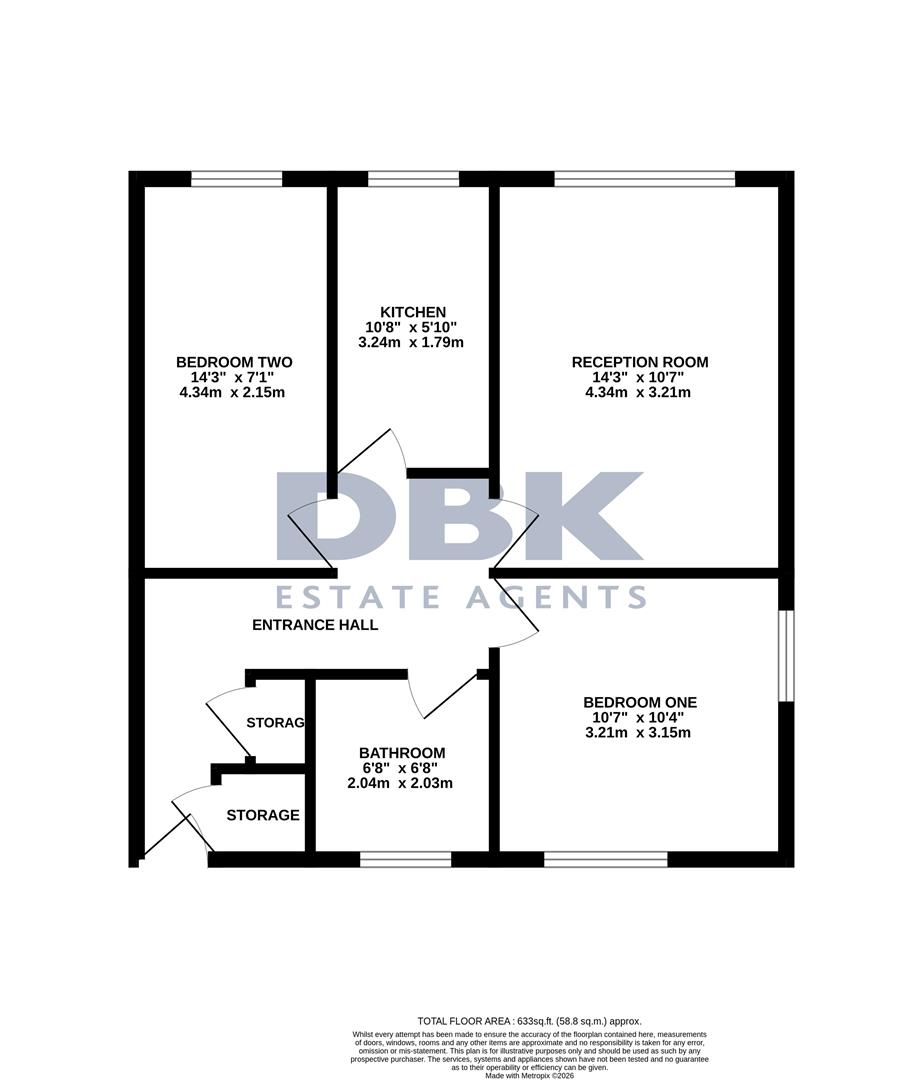8, Greensleeves House, Norwood Green floorplan